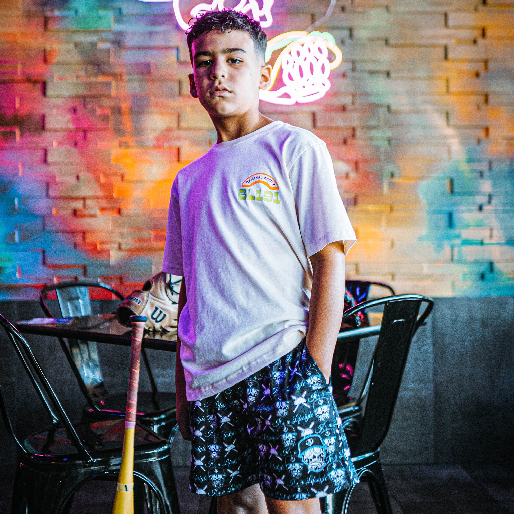 Slugger Skull Shorts - Image 2