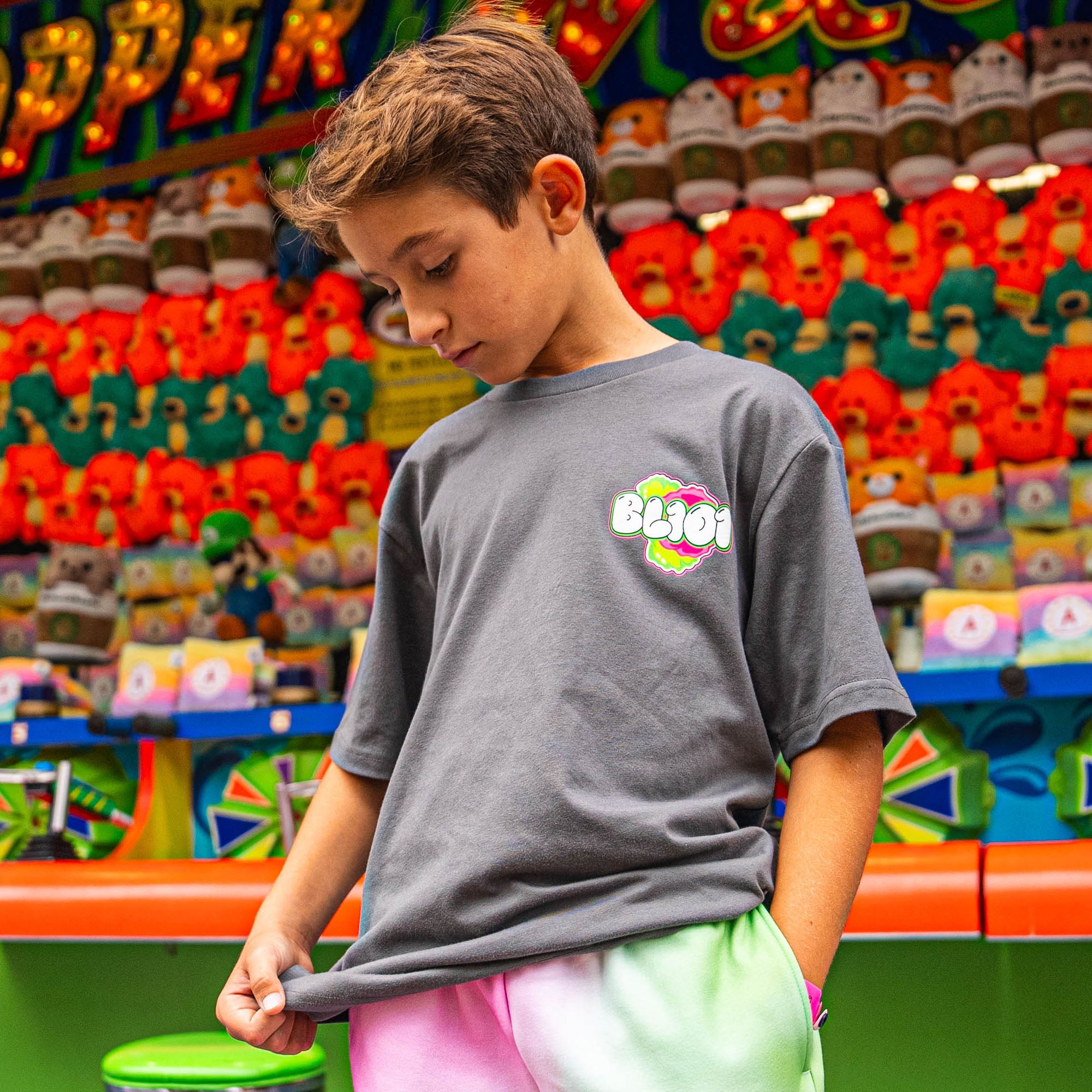 Cotton Candy Youth Tee - Sour Apple - Image 5