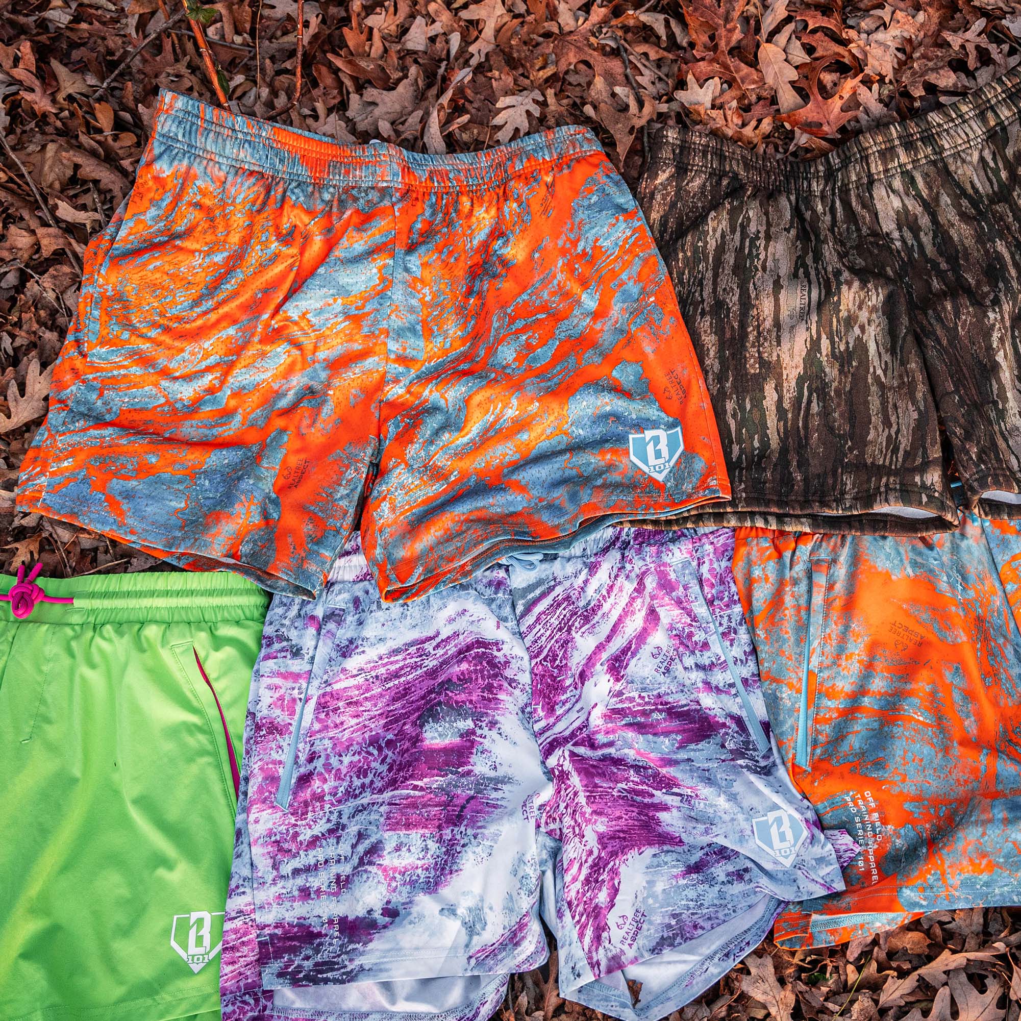 Realtree Aspect Shorts - Orange - Image 2