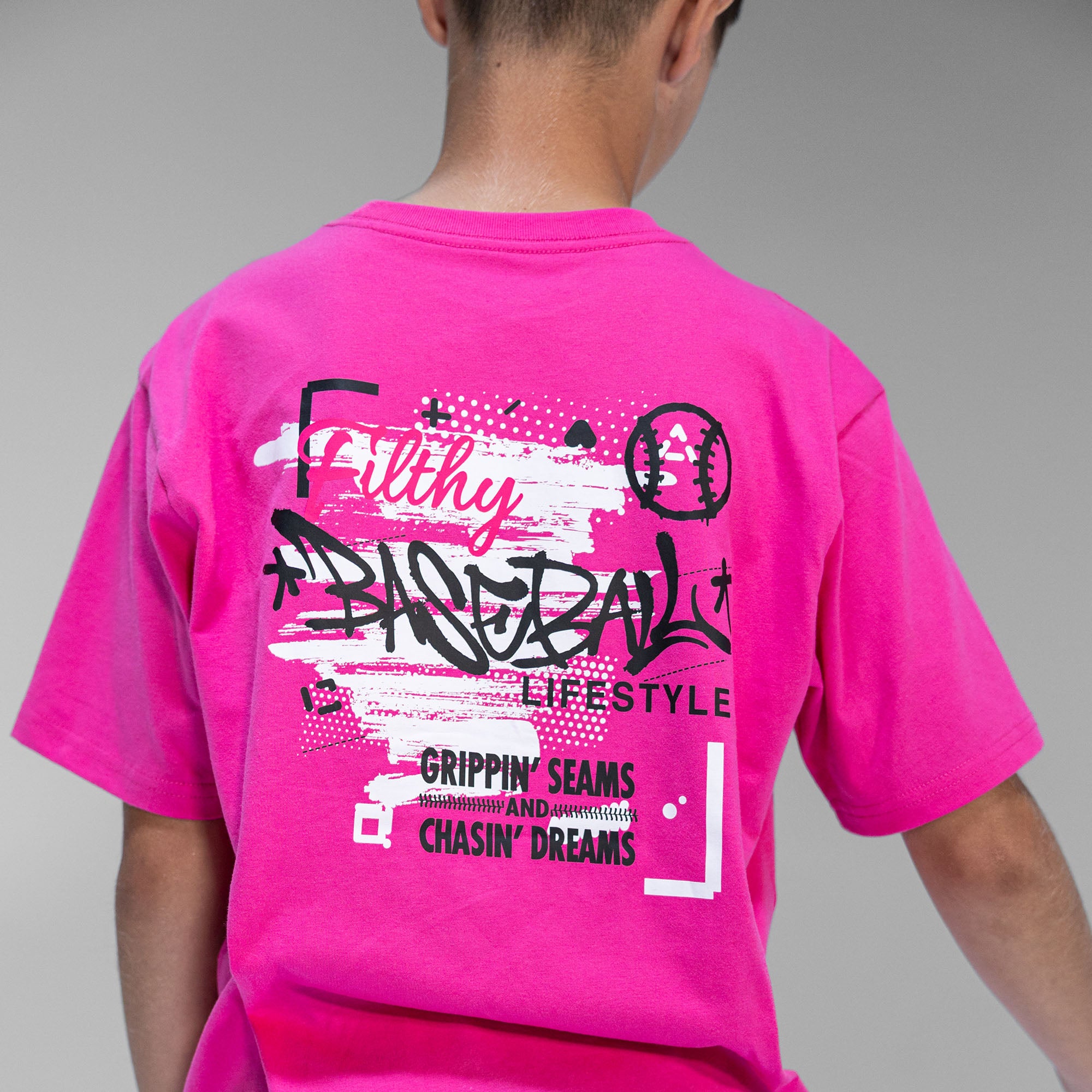 Graffiti Youth Tee - Pink - Image 4