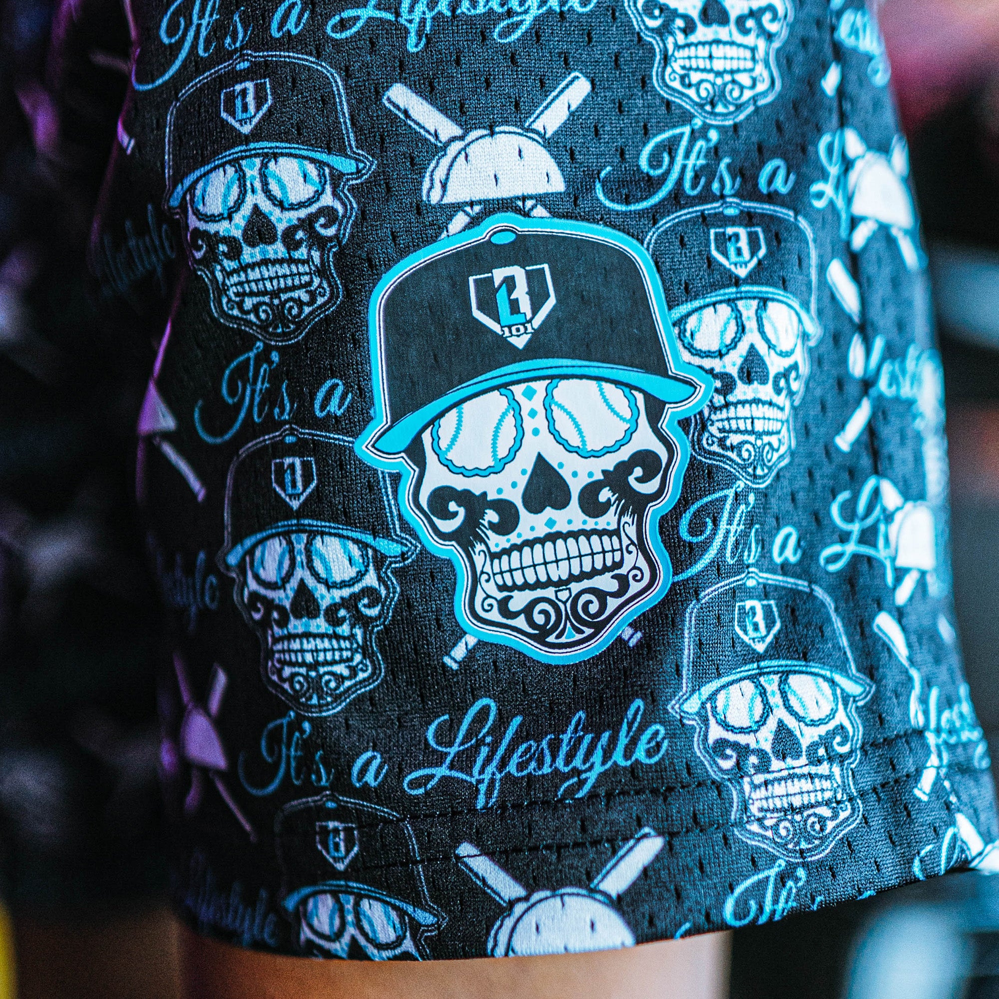 Slugger Skull Youth Shorts - Image 3