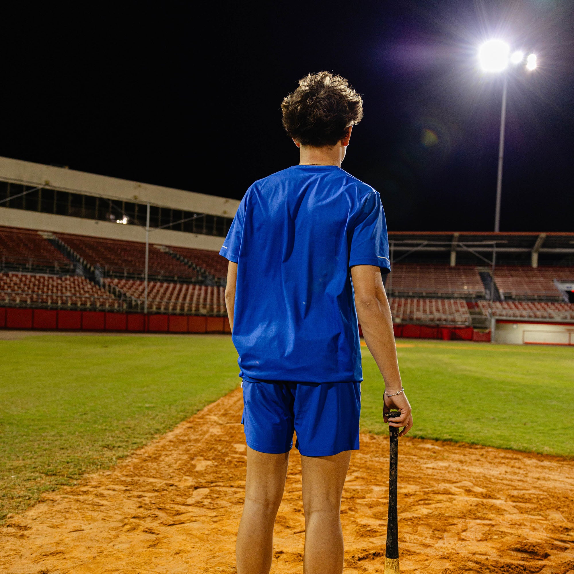 Diamond Tech Vented Tee - Royal Blue - Image 4