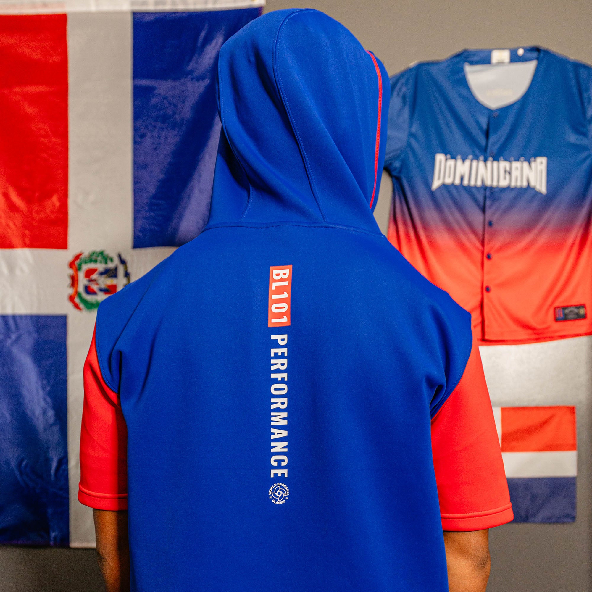 BSBL-SZN Short Sleeve Hoodie V3 - Dominican Republic - Image 4