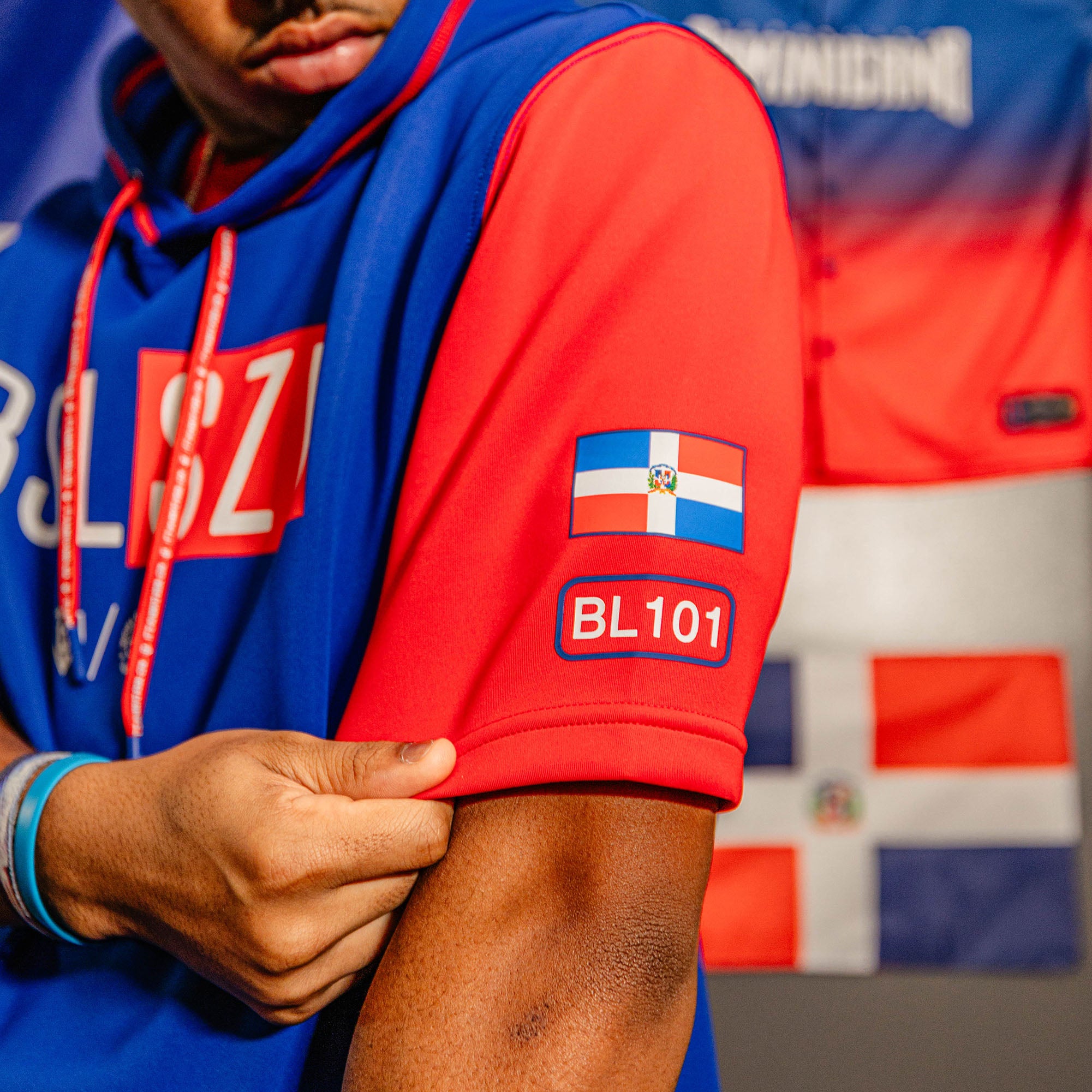 BSBL-SZN Short Sleeve Hoodie V3 - Dominican Republic - Image 6