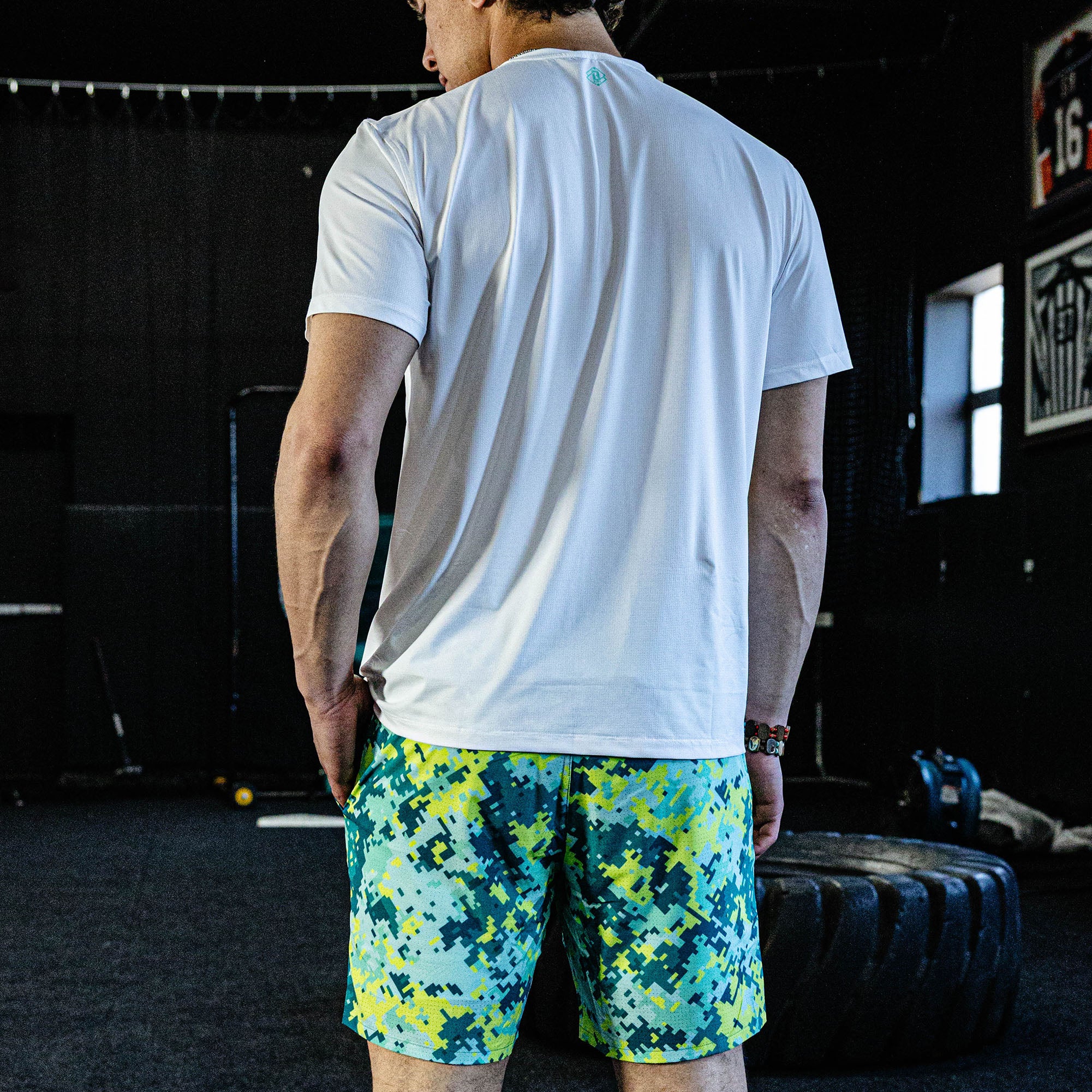 Pro Series Tech Mesh Youth Shorts - Teal - Image 5
