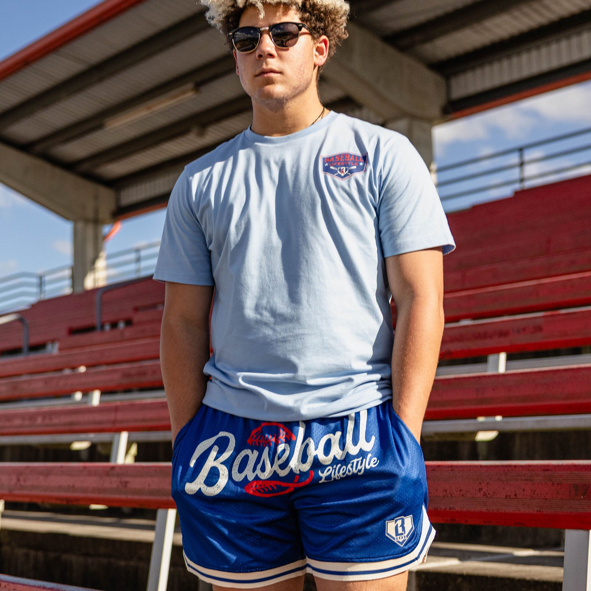 Baseball Champions Tee - Blue - Image 3