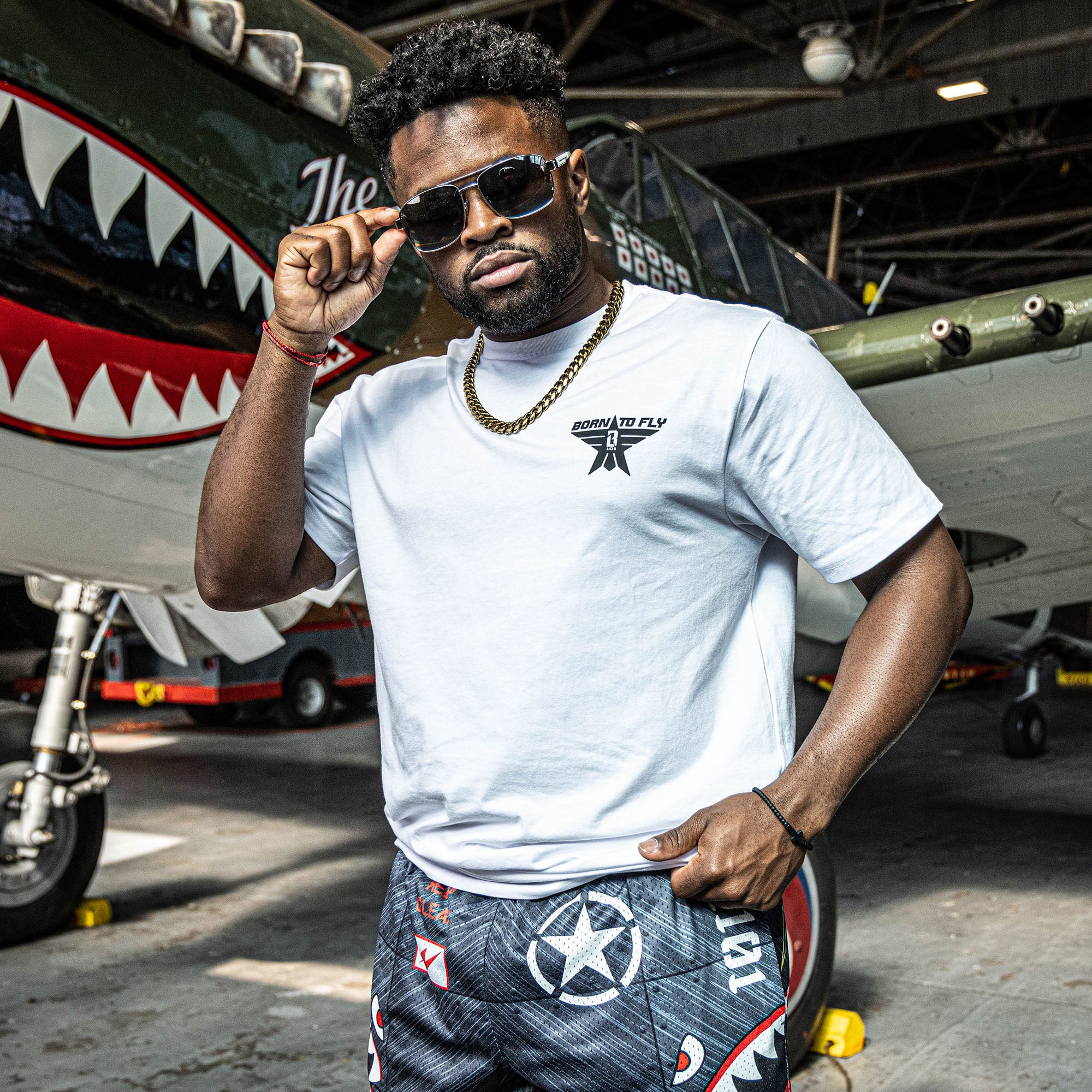 Born to Fly Tee - BL White - Image 3