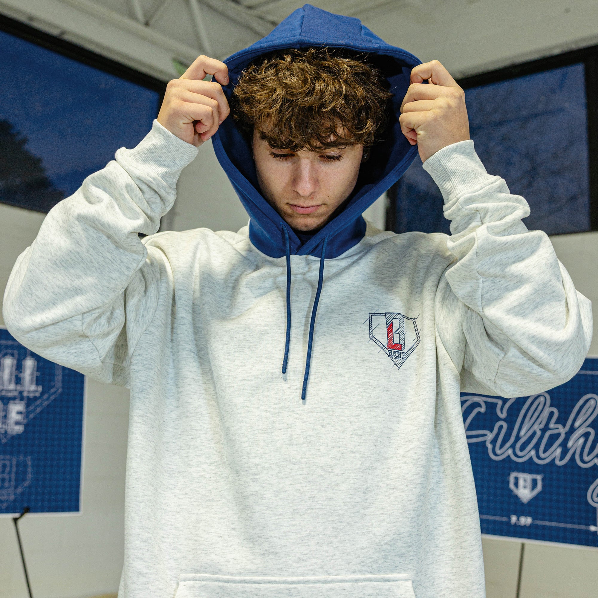 Blueprint BL Hoodie - Heather Gray - Image 4