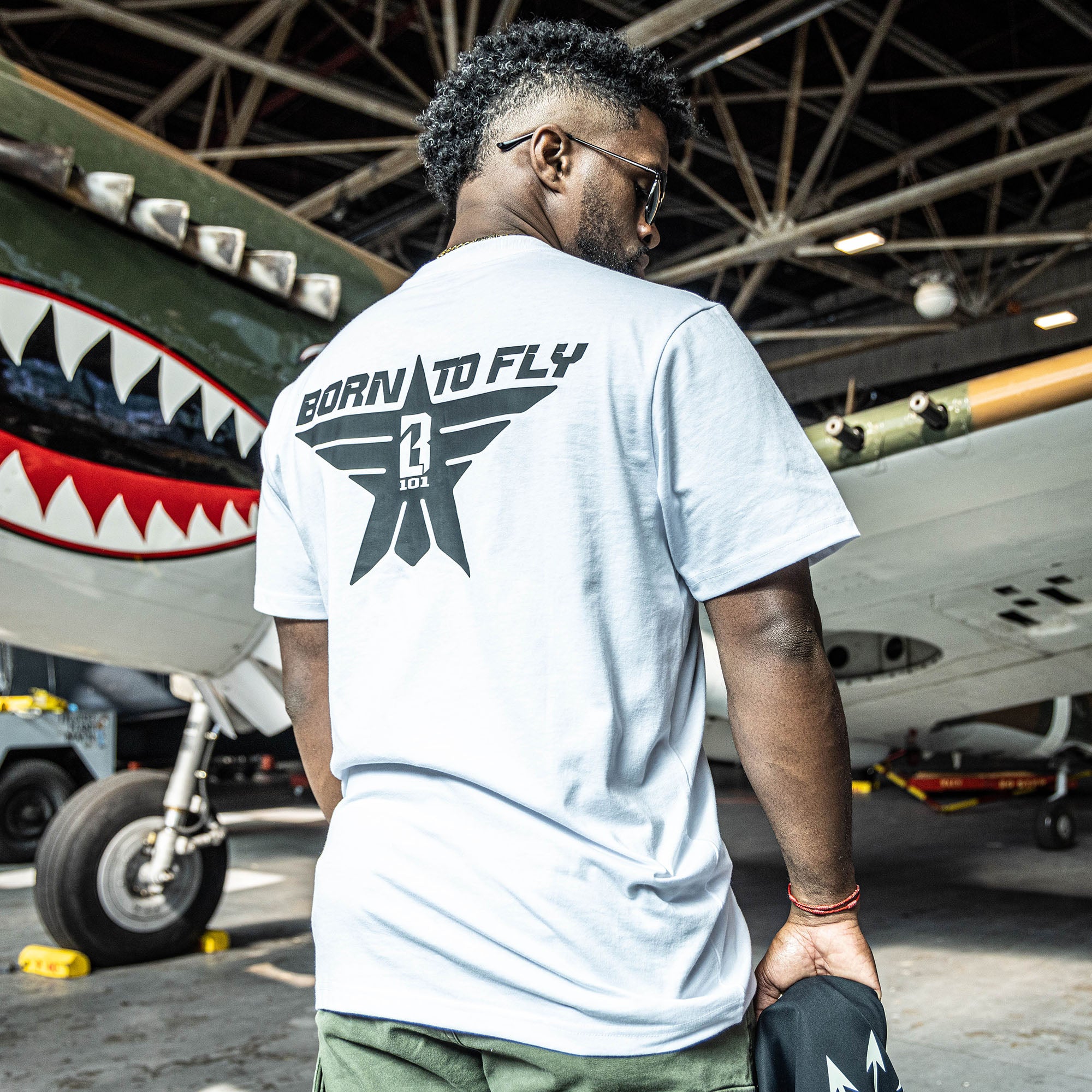 Born to Fly Tee - BL White - Image 4