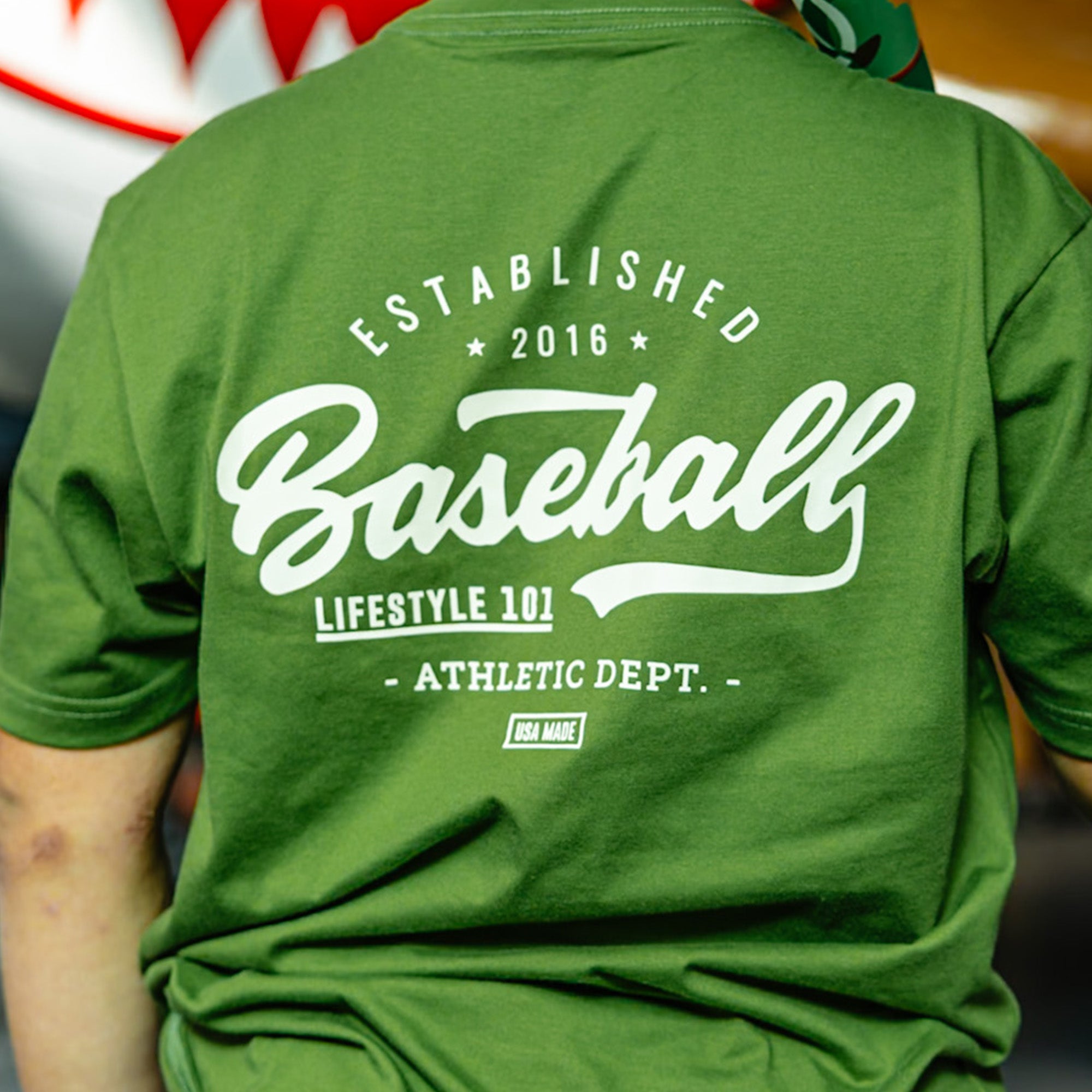 Established Tee - Green/Bone - Image 4