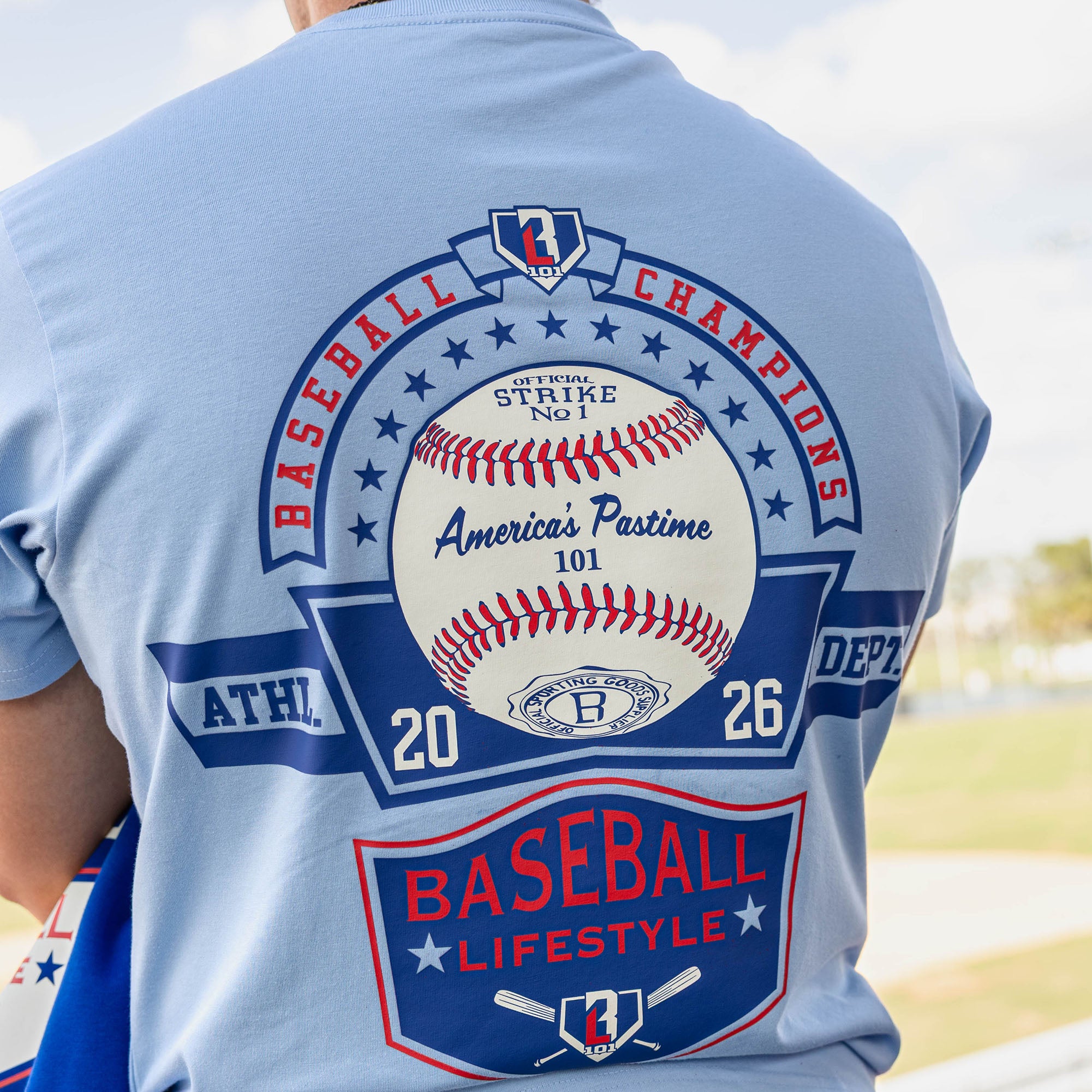 Baseball Champions Tee - Blue - Image 5