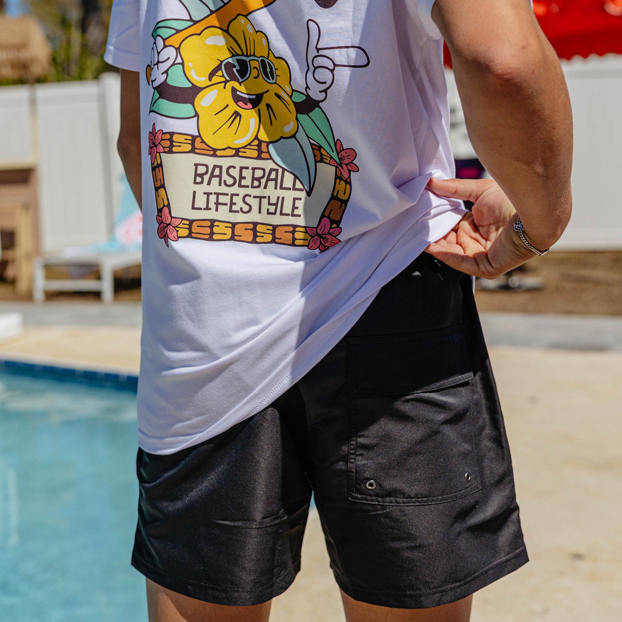 Baseline Swim Trunks - Black - Image 7