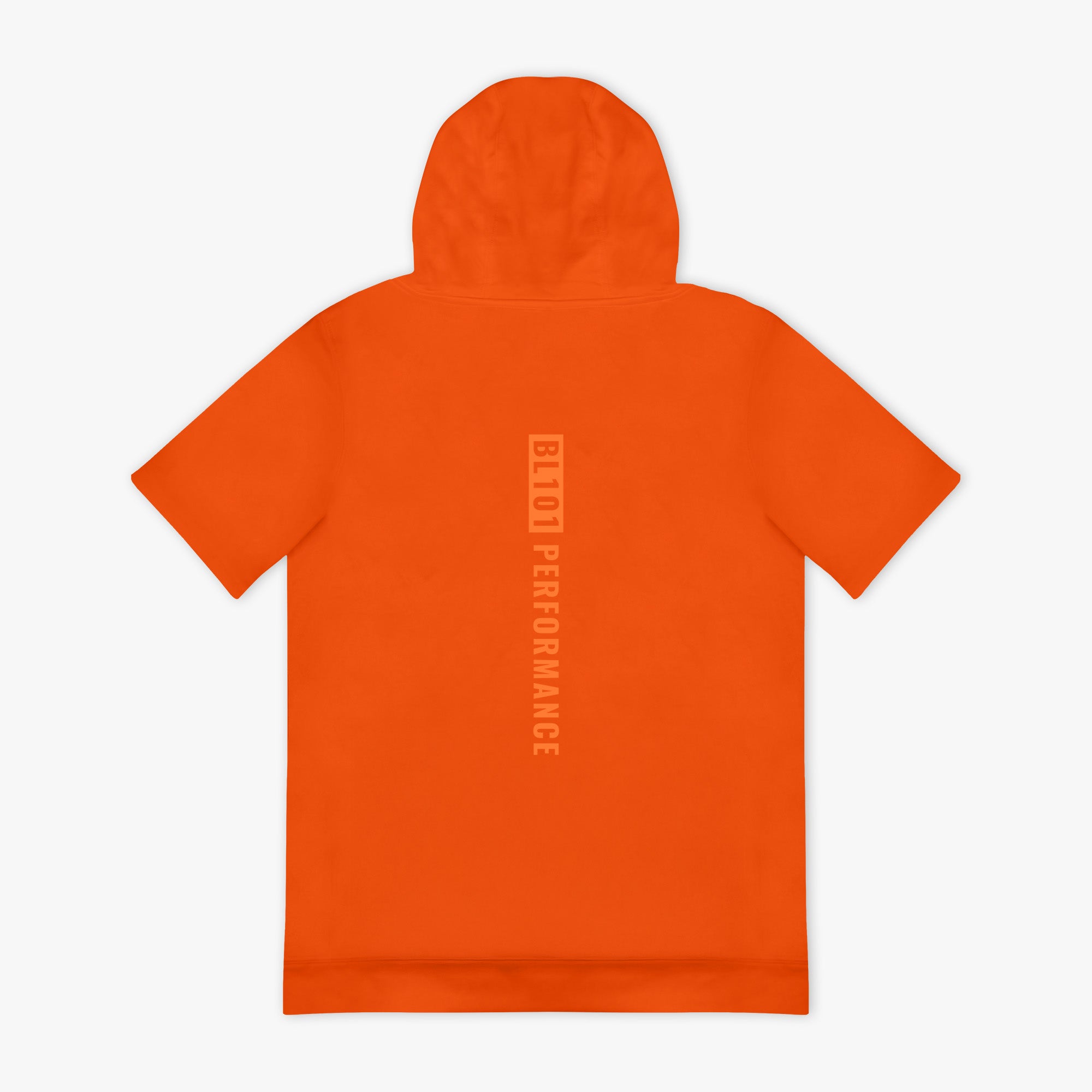 BSBL-SZN Short Sleeve Hoodie V3 - Orange - Image 2