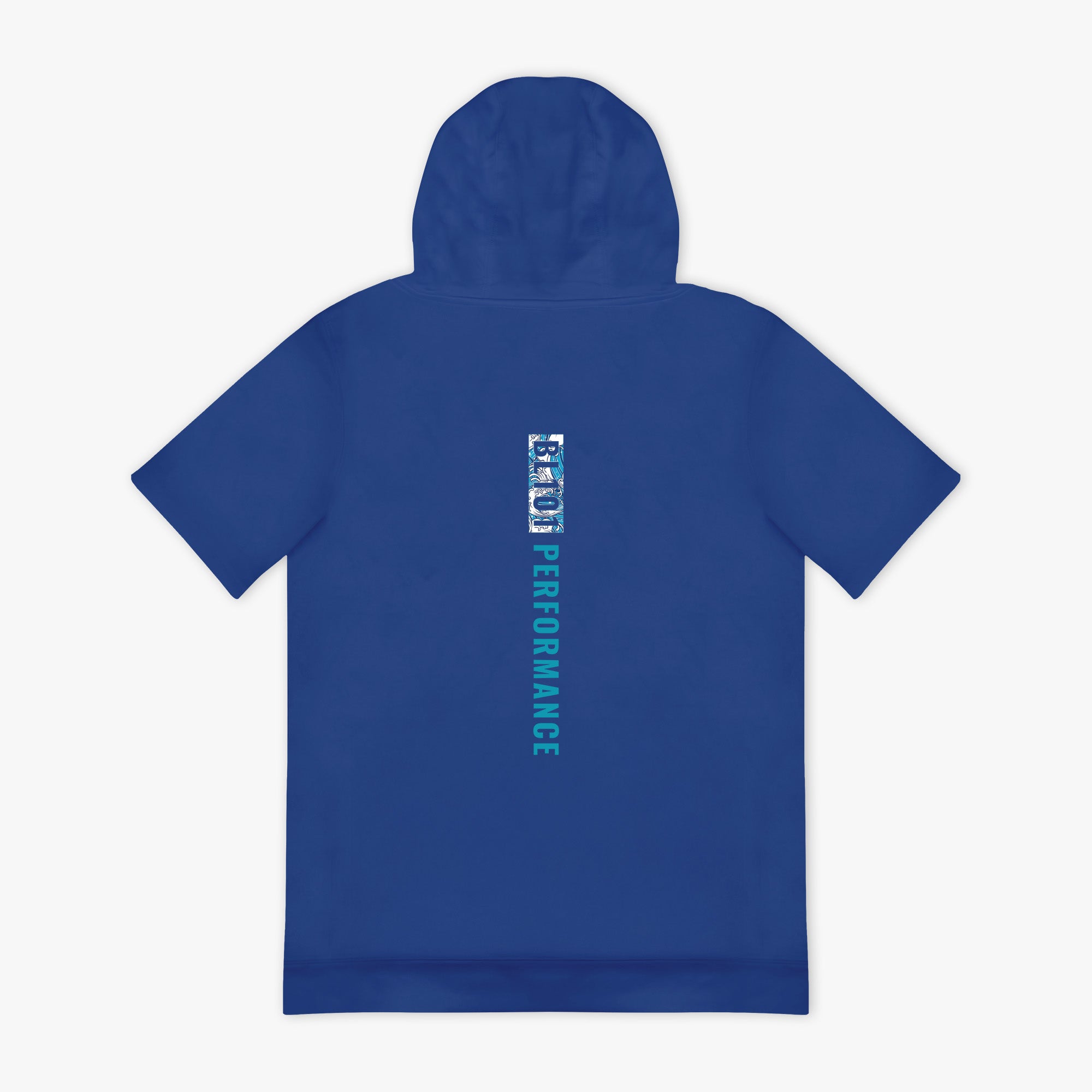 BSBL-SZN Short Sleeve Hoodie V3 - Royal Blue/Oceans - Image 2