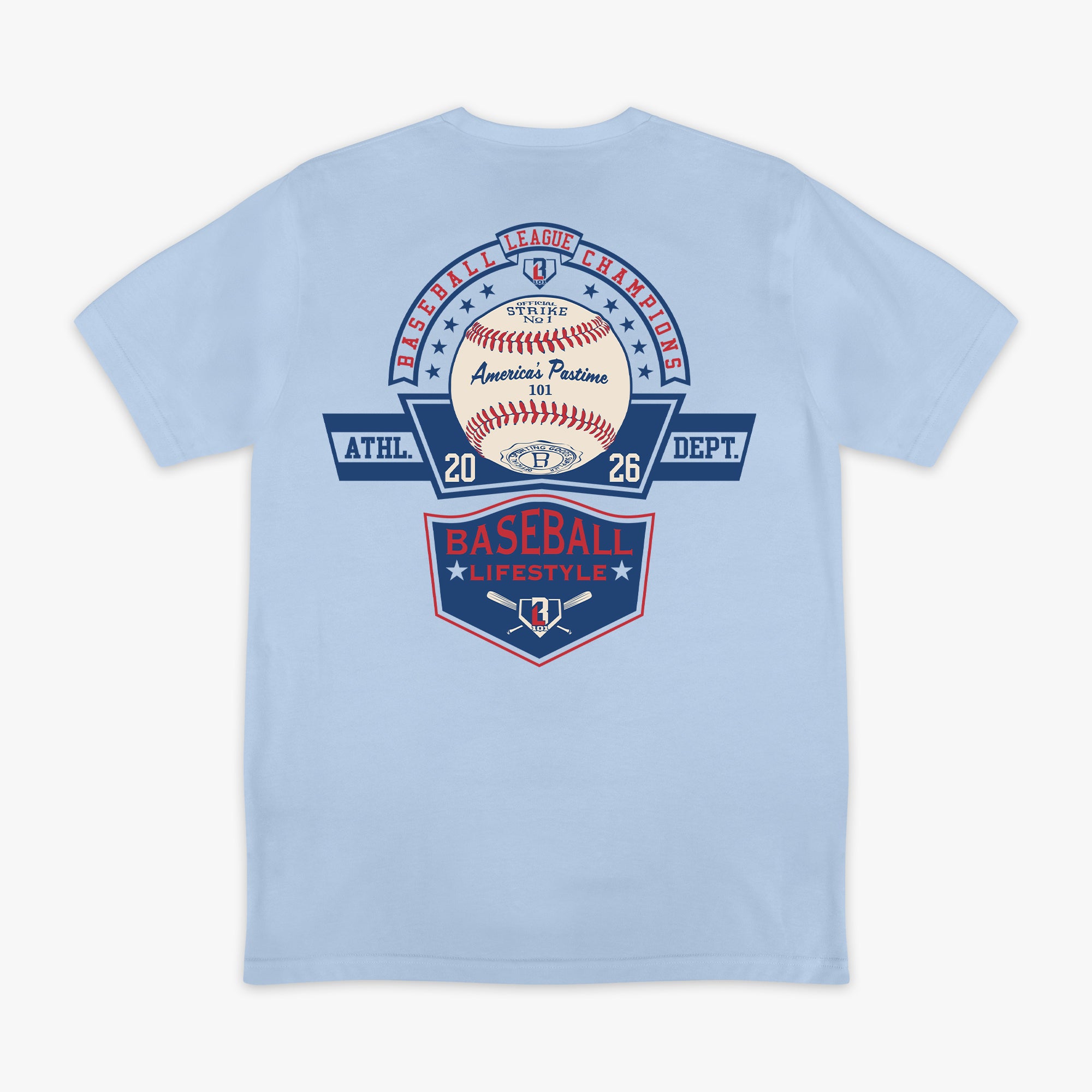 Baseball Champions Tee - Blue