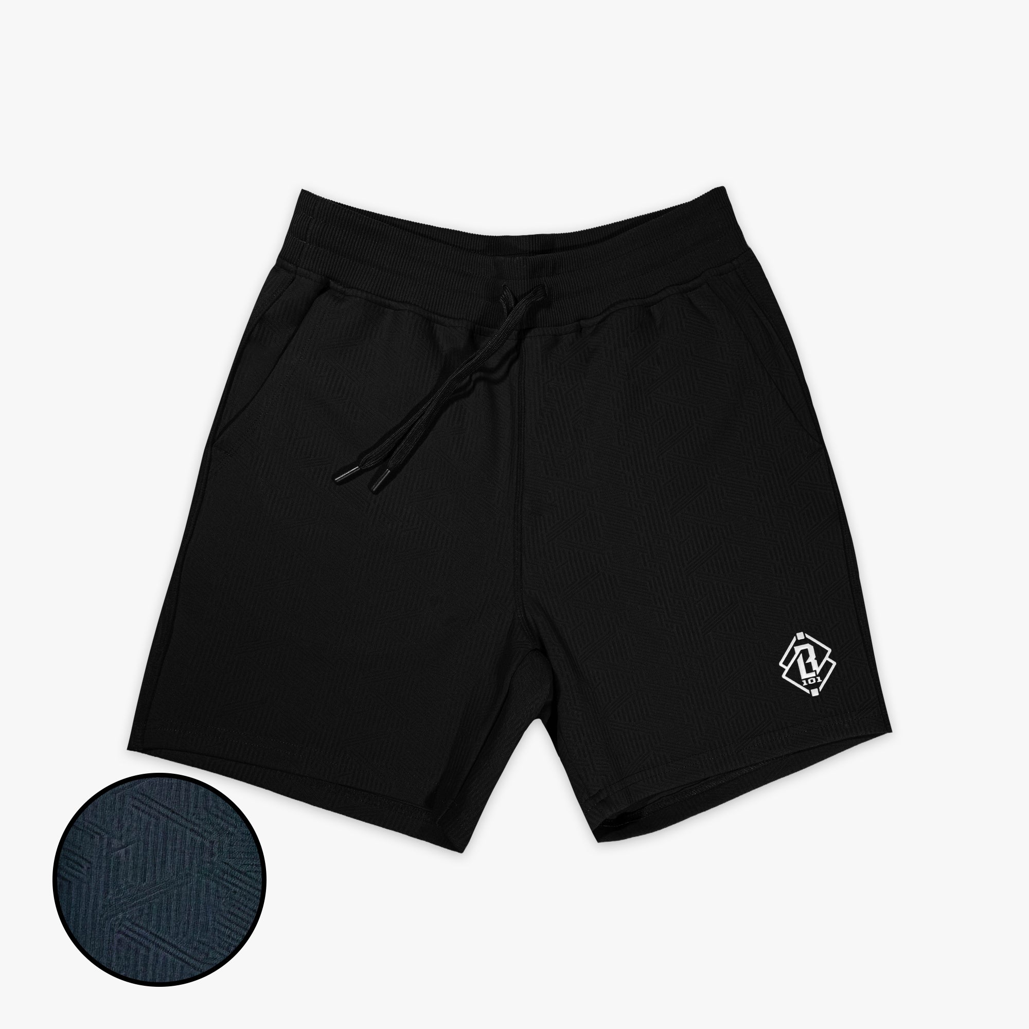Diamond Tech Jacquard Shorts - Black