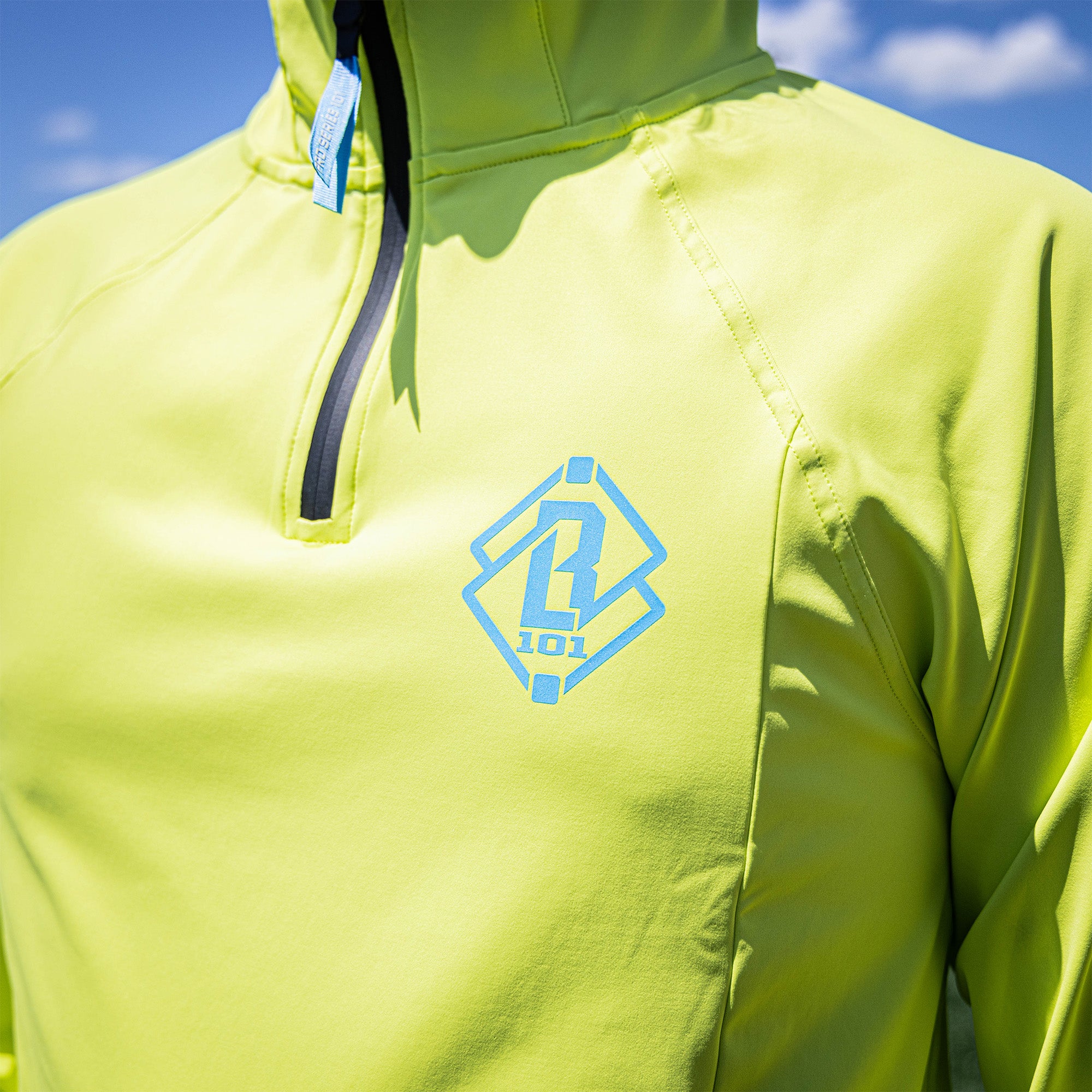 Diamond Tech Scuba Hoodie - Highlighter - Image 4