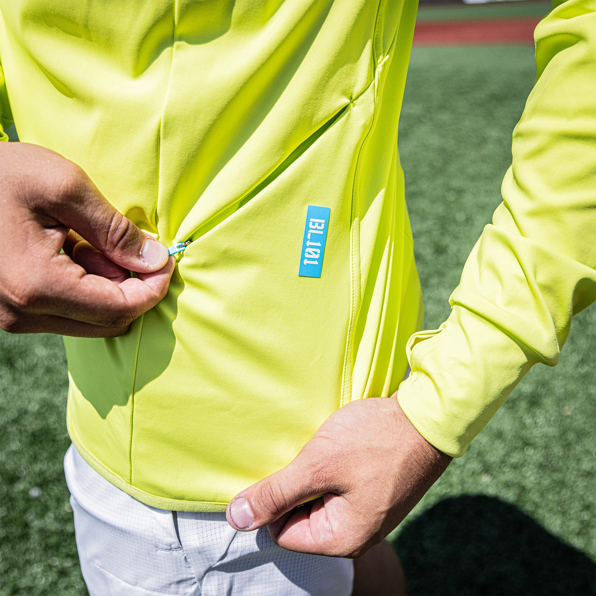 Diamond Tech Scuba Hoodie - Highlighter - Image 6