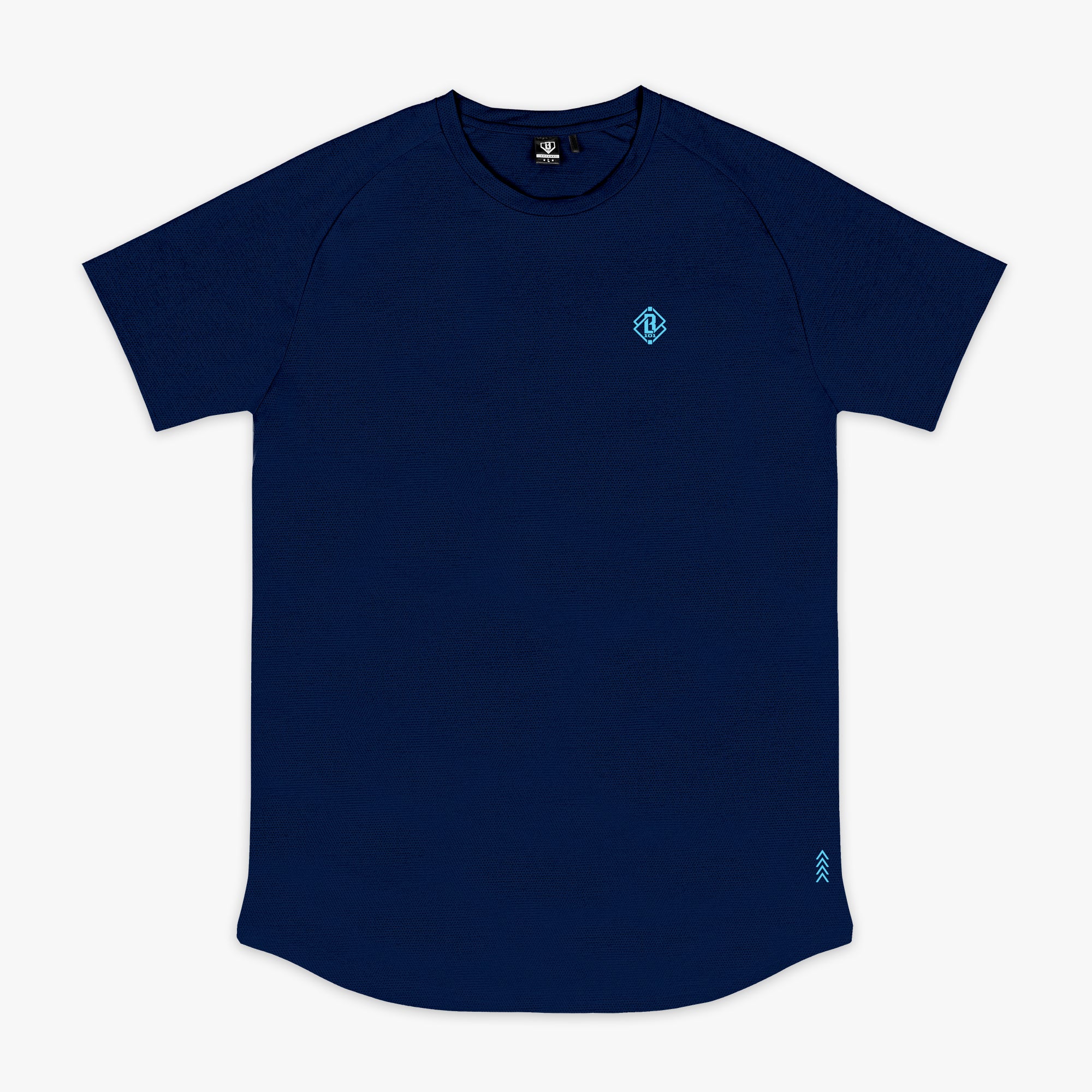 Diamond Tech Tee - Navy/Light Blue