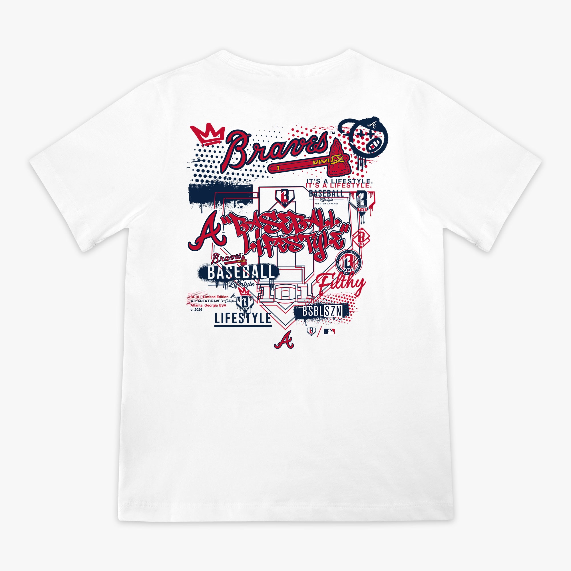 Atlanta Braves Drip Youth Tee