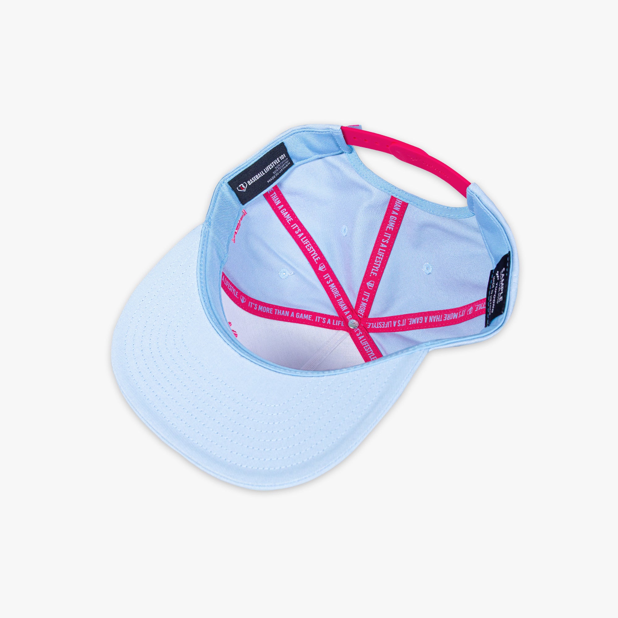 Filthy Snapback Hat - Light Blue/Pink - Image 2
