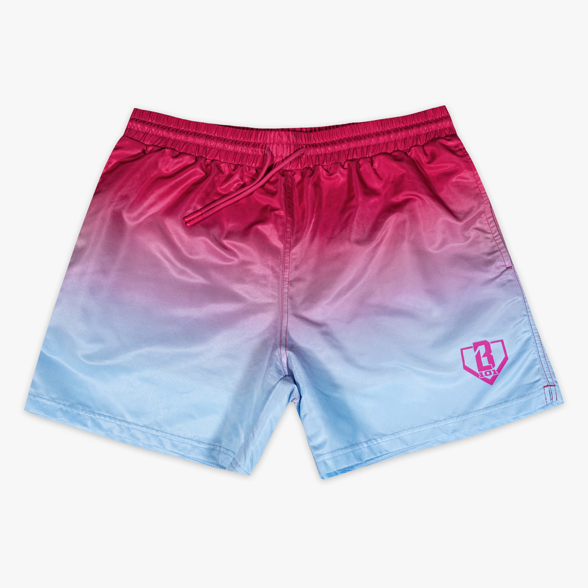 Gradient Swim Trunks - Pink/Blue - Image 4