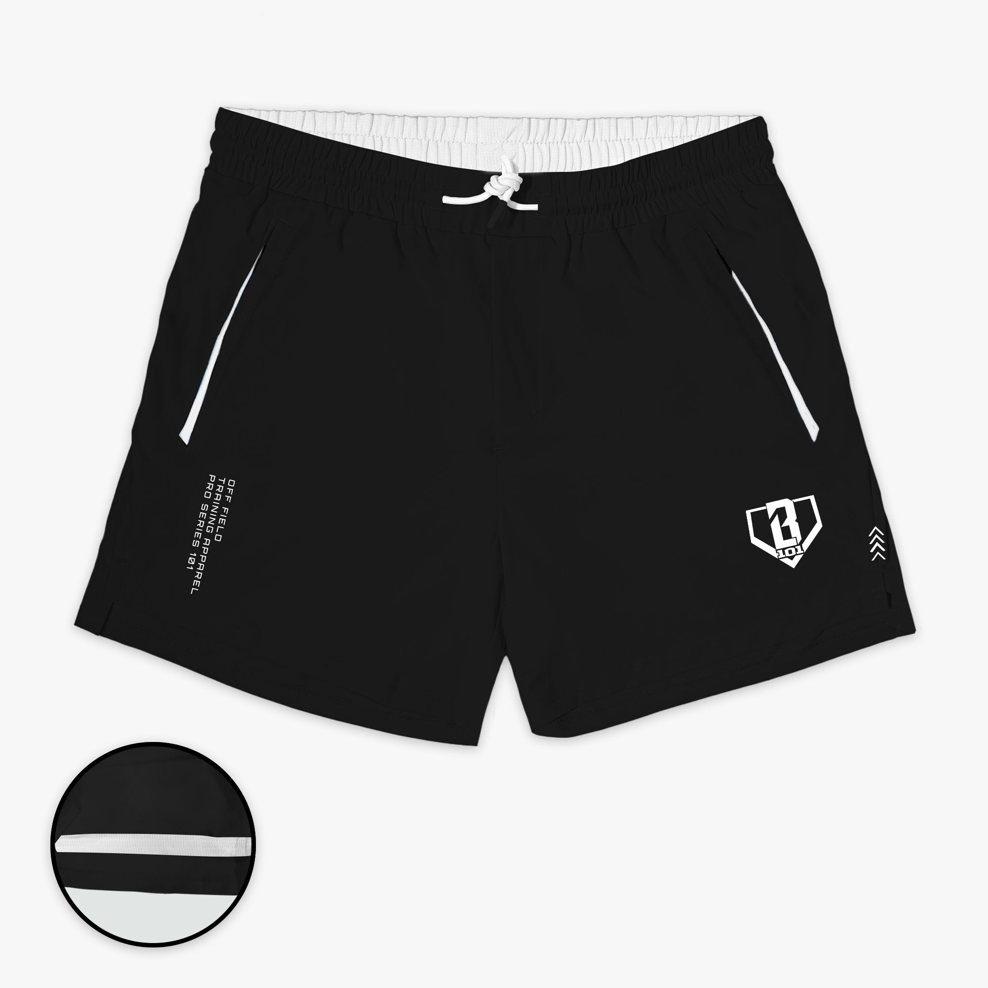 Pro Series Shorts V2 with Liner - Black/White