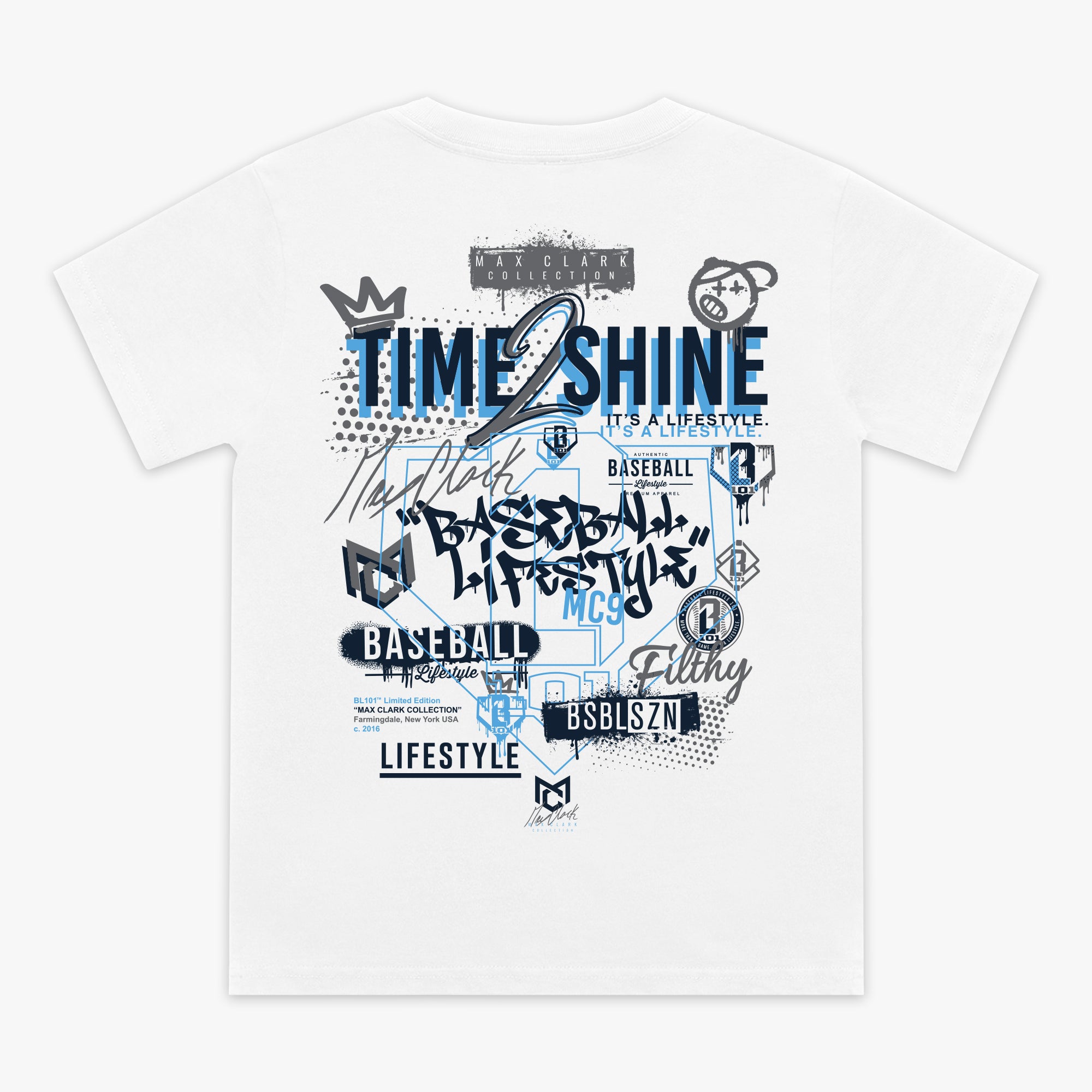 Max Clark Youth Tee - White