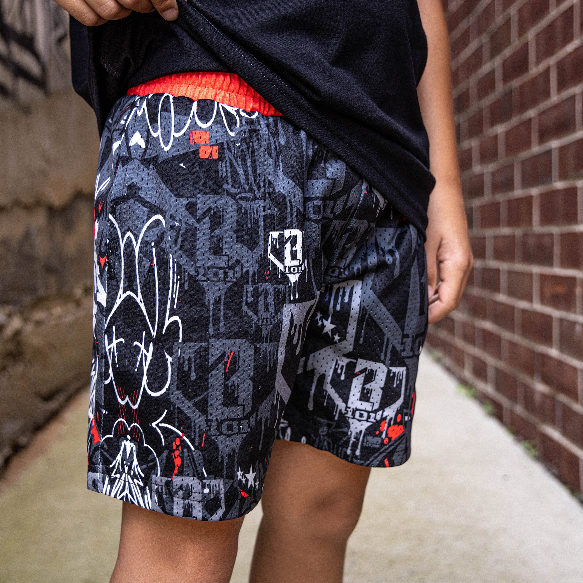 Night Game Drip Youth Shorts - Image 3