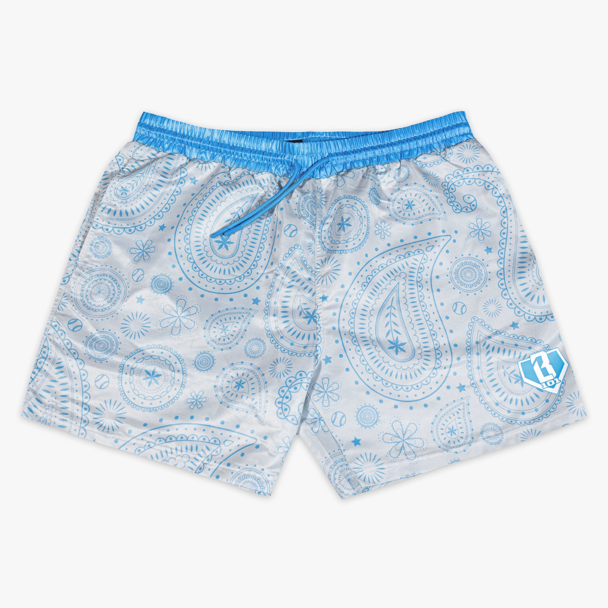 Paisley Youth Swim Trunks - Gray - Image 3