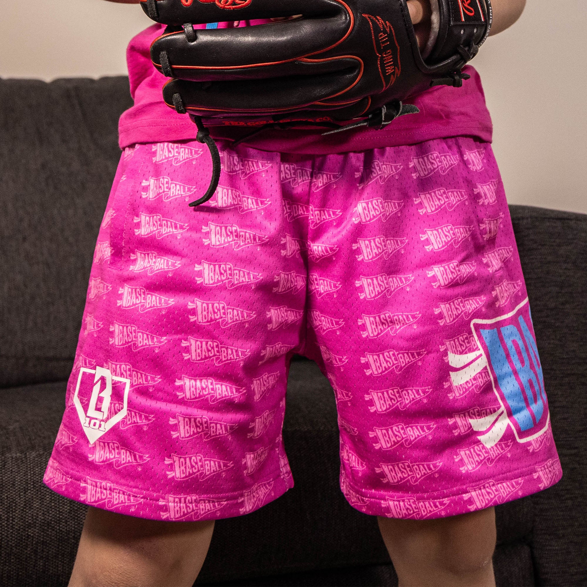 Pennant Shorts - Cotton Candy Pink - Image 3