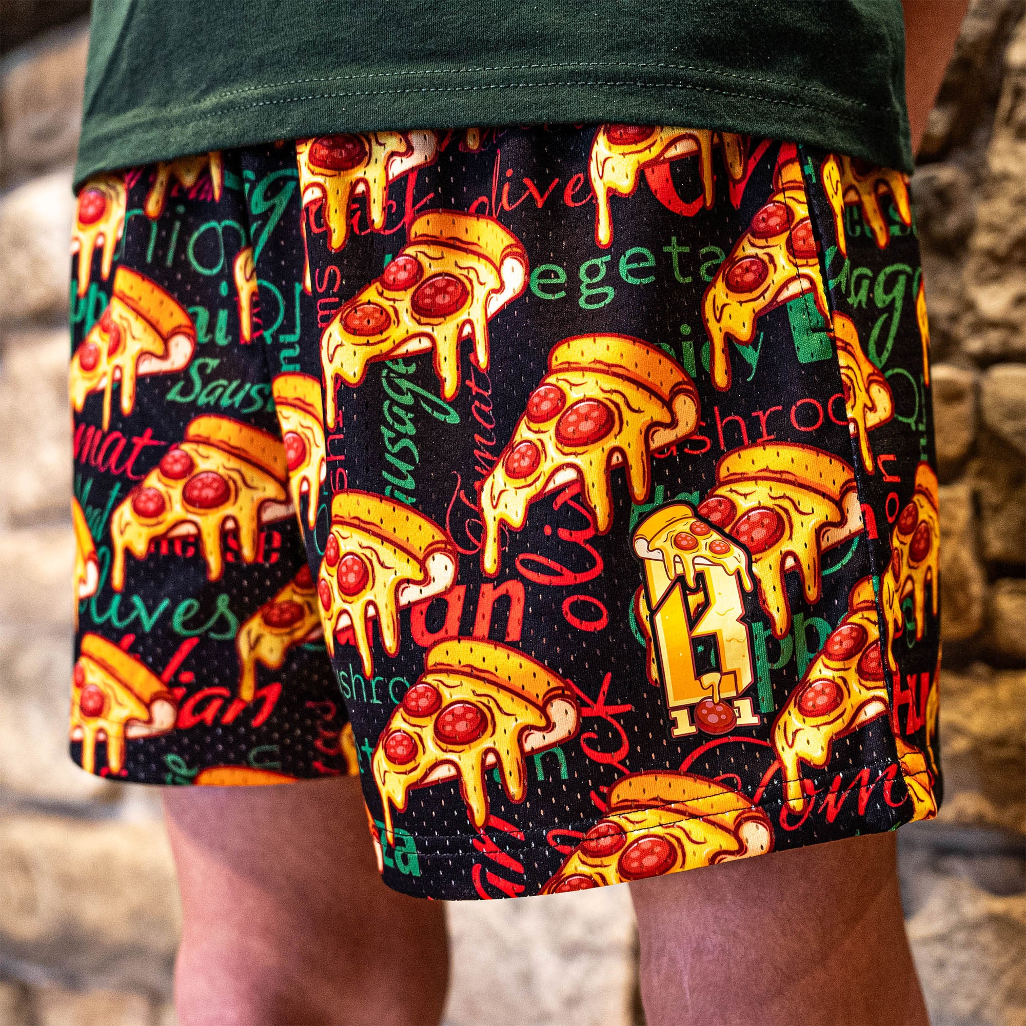 Pizza Youth Shorts - Image 2
