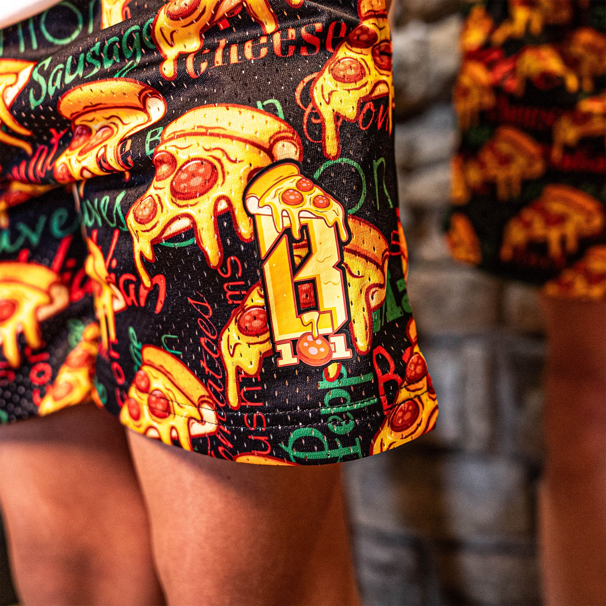 Pizza Youth Shorts - Image 3