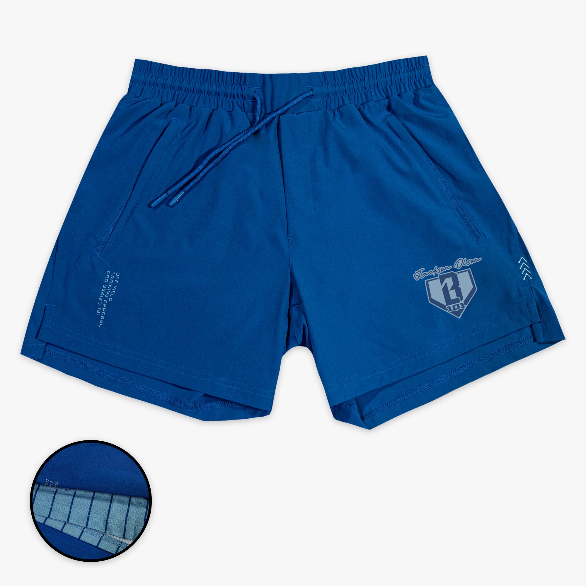 Pro Series Shorts V2 With Liner - Blue Pinstripes