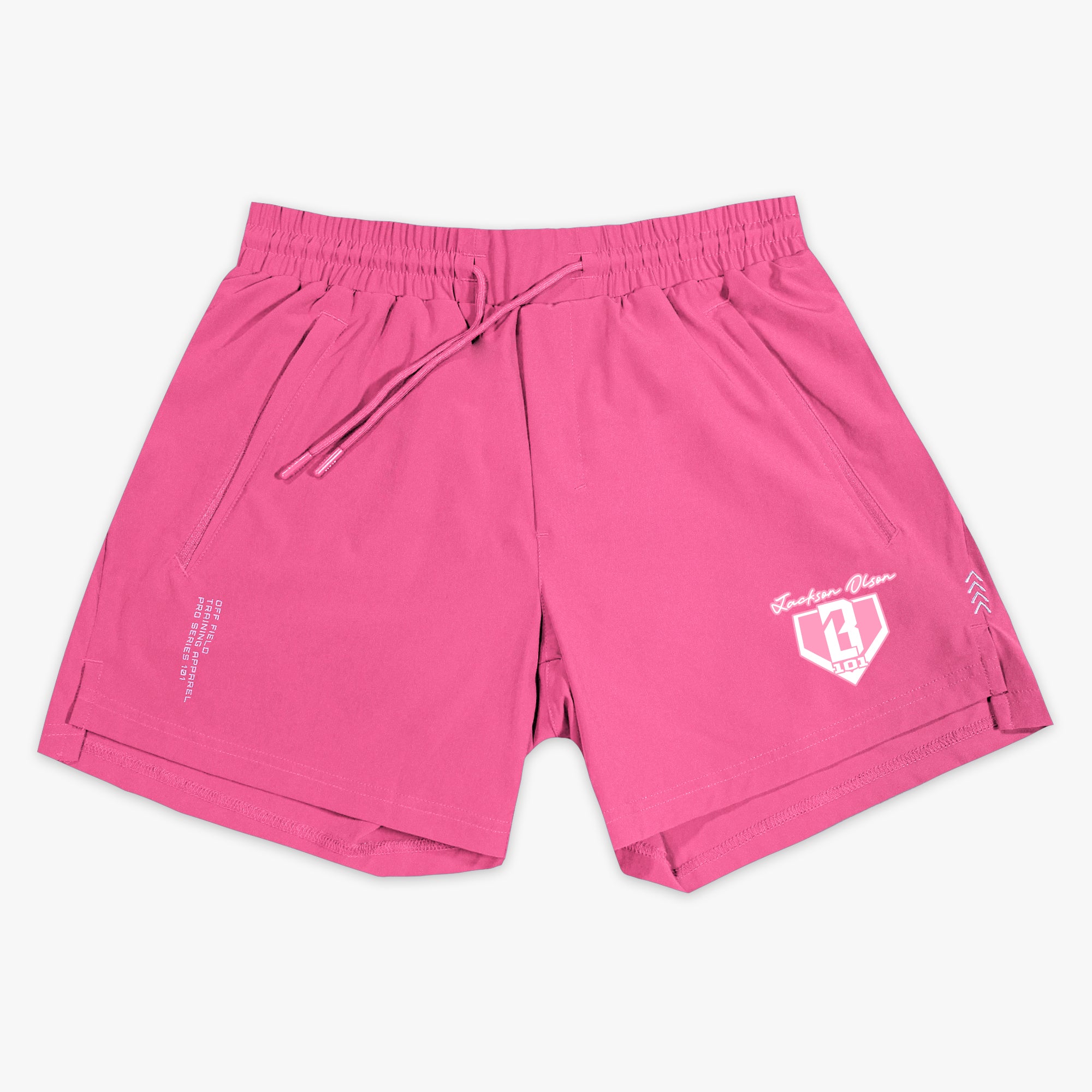 Pro Series Shorts V2 With Liner - Pink Pinstripes - Image 2