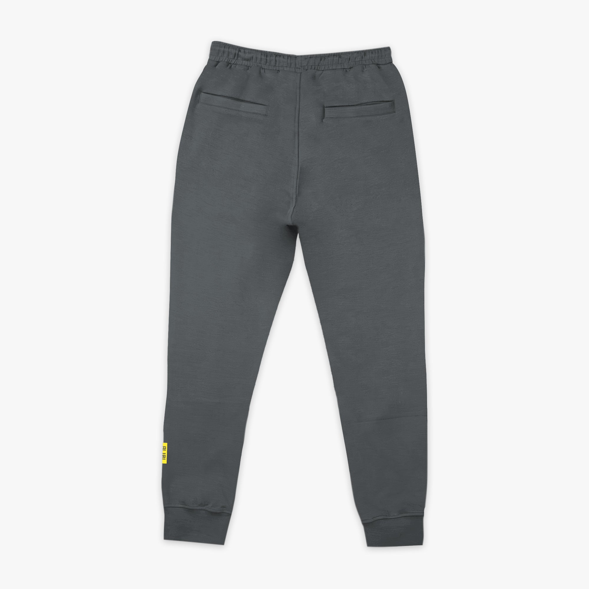 Diamond Relaxed Fit Youth Joggers - Gray/Yellow - Image 2