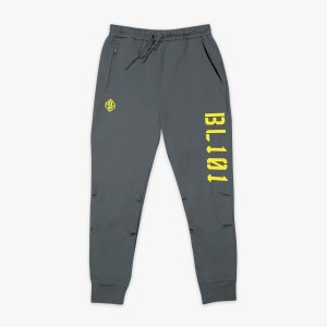 Diamond Relaxed Fit Youth Joggers - Gray/Yellow