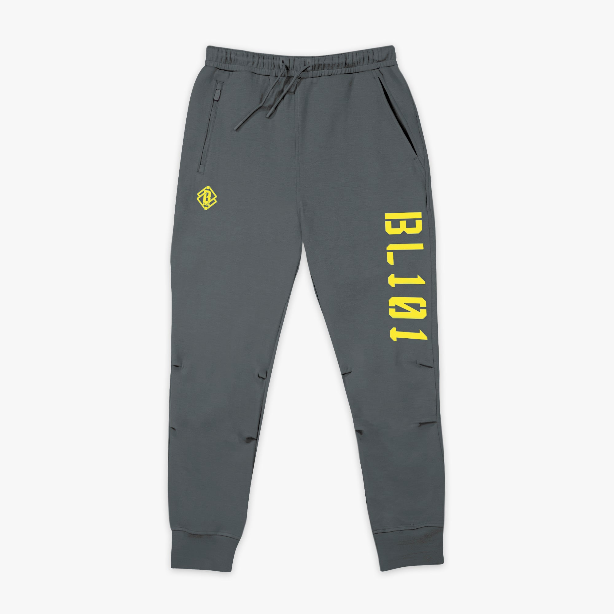 Diamond Relaxed Fit Youth Joggers - Gray/Yellow