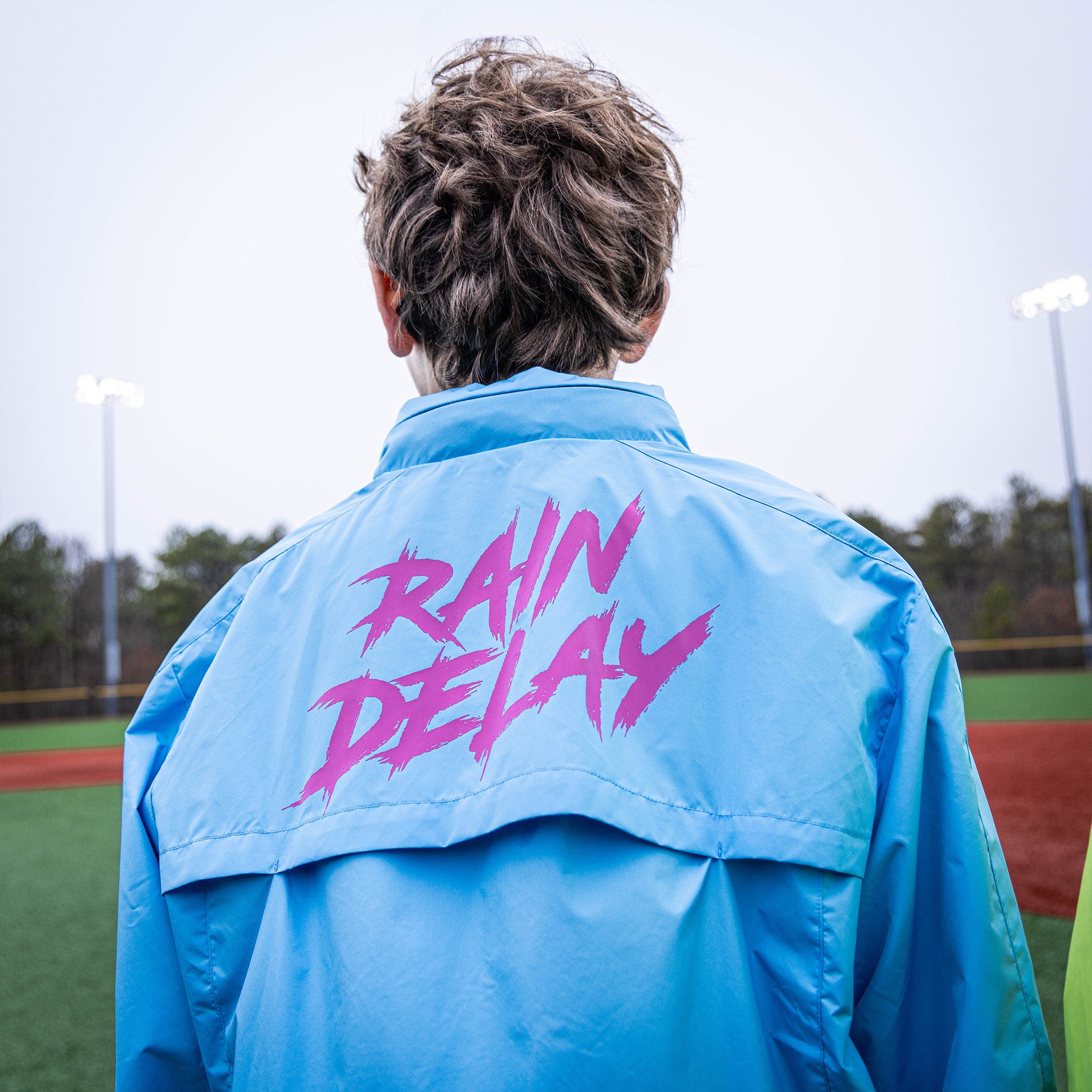 Rain Delay Youth Jacket - Cotton Candy Blue - Image 5