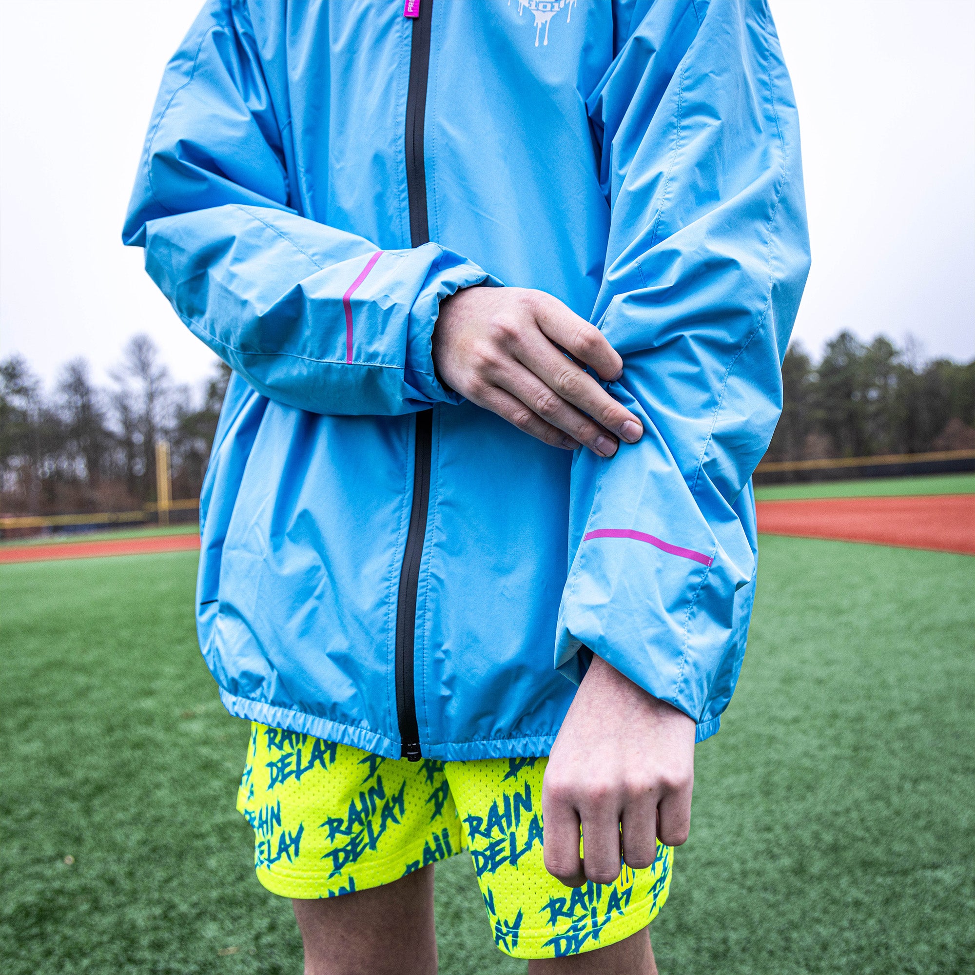 Rain Delay Youth Jacket - Cotton Candy Blue - Image 7