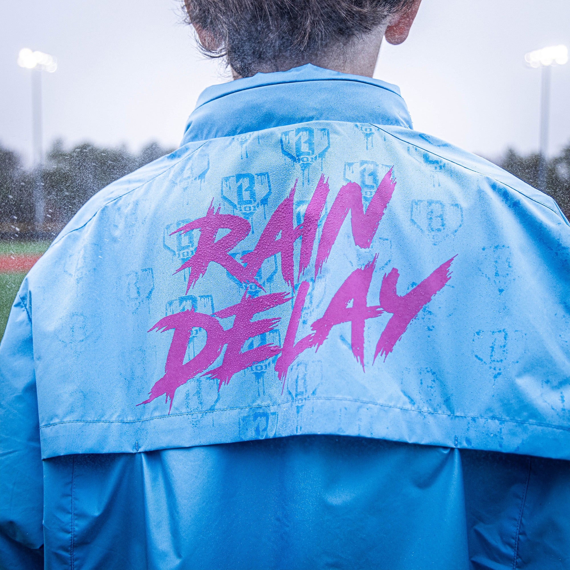 Rain Delay Youth Jacket - Cotton Candy Blue - Image 9