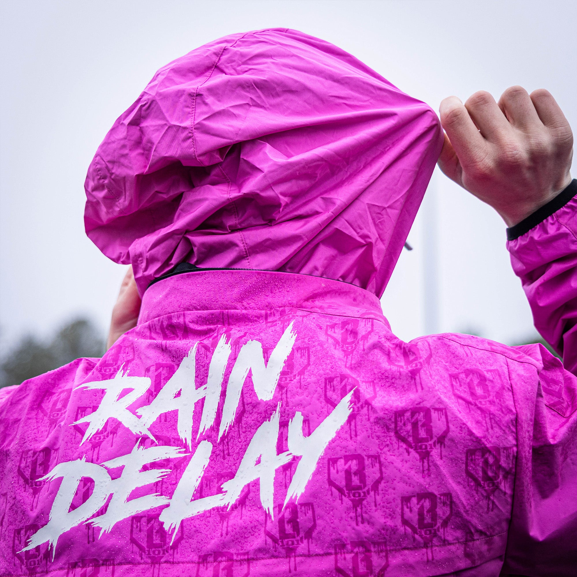 Rain Delay Youth Jacket - Cotton Candy Pink - Image 8