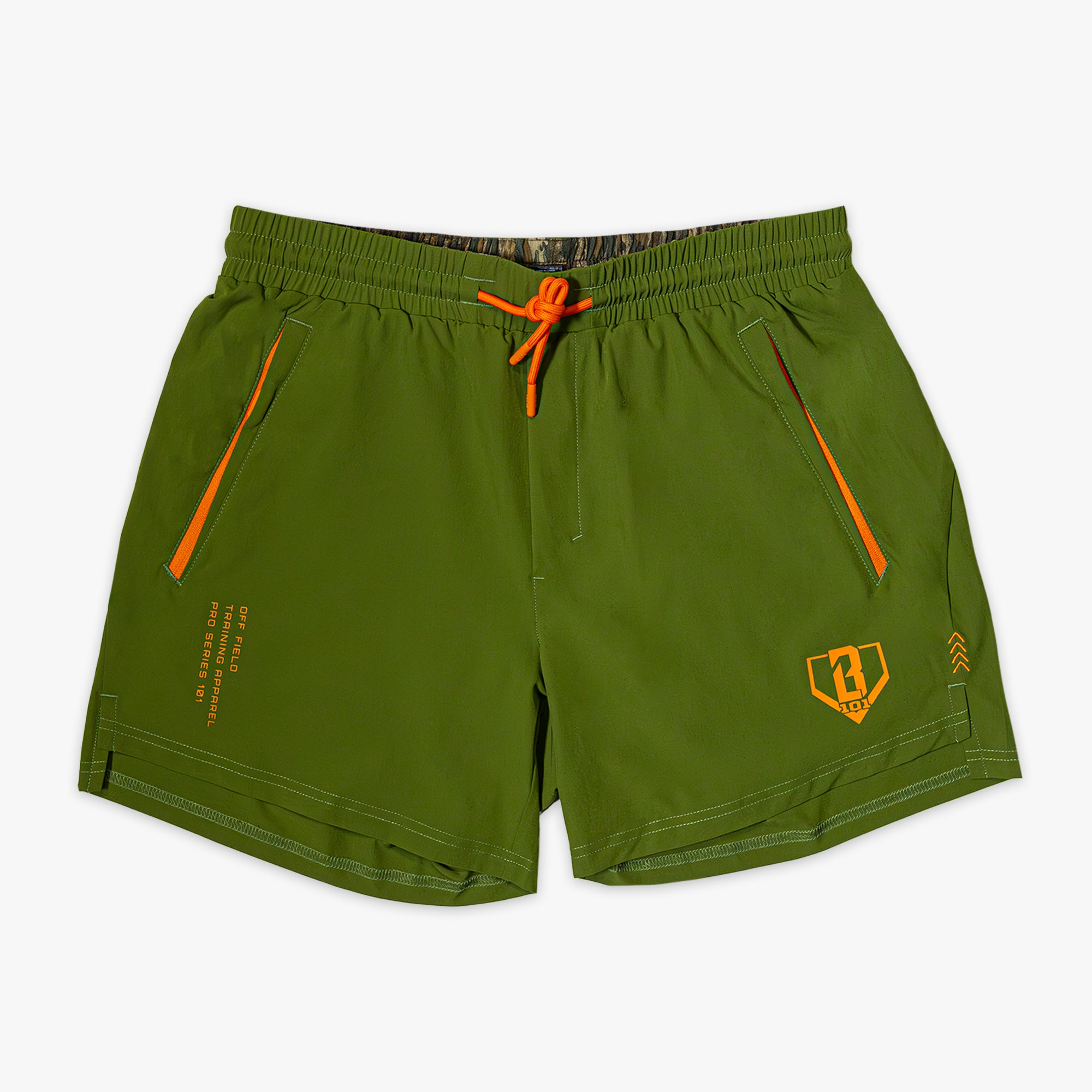 Realtree Pro Series Shorts V2 with Liner - Olive Green/Legacy - Image 2
