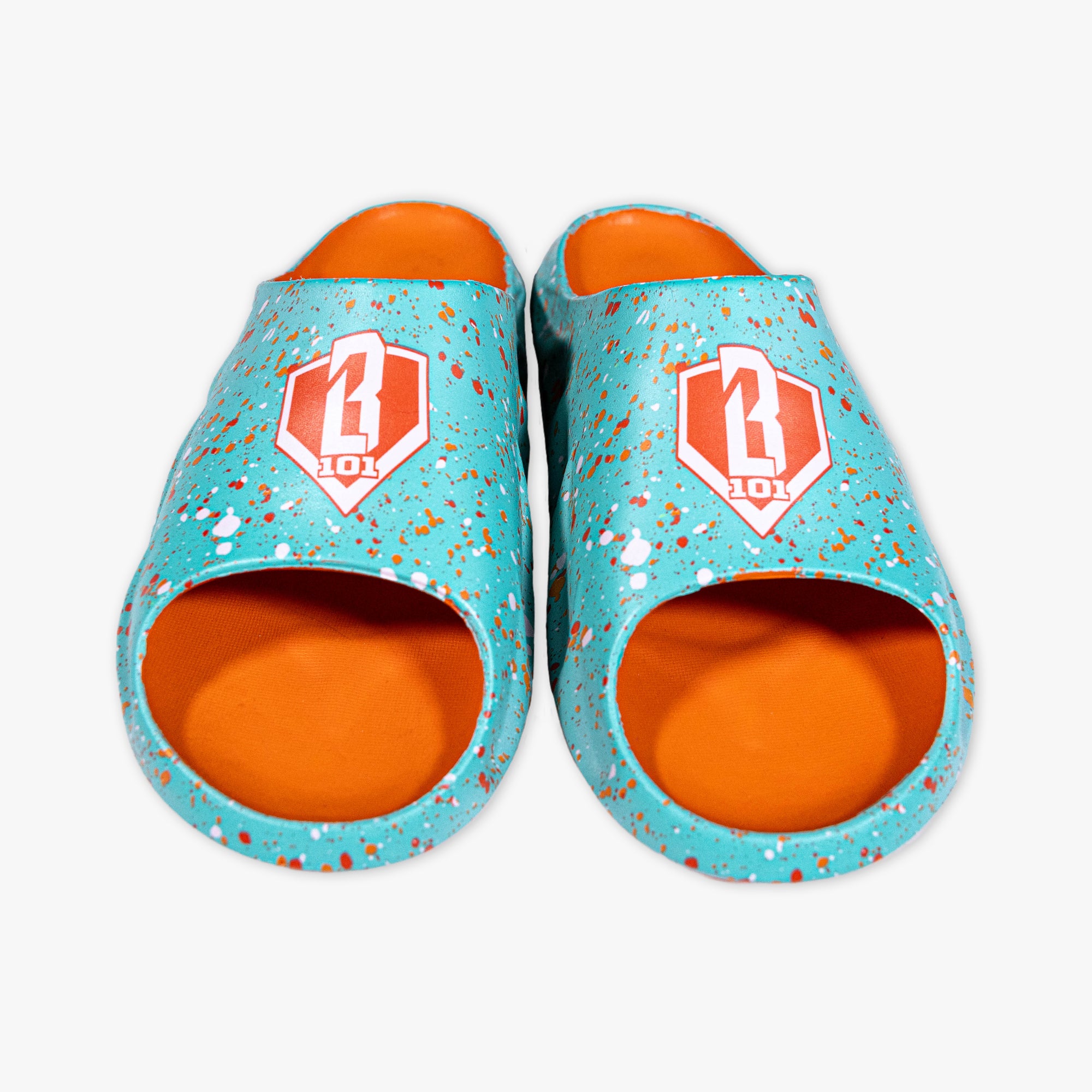 Adult Slides - Splatter Teal