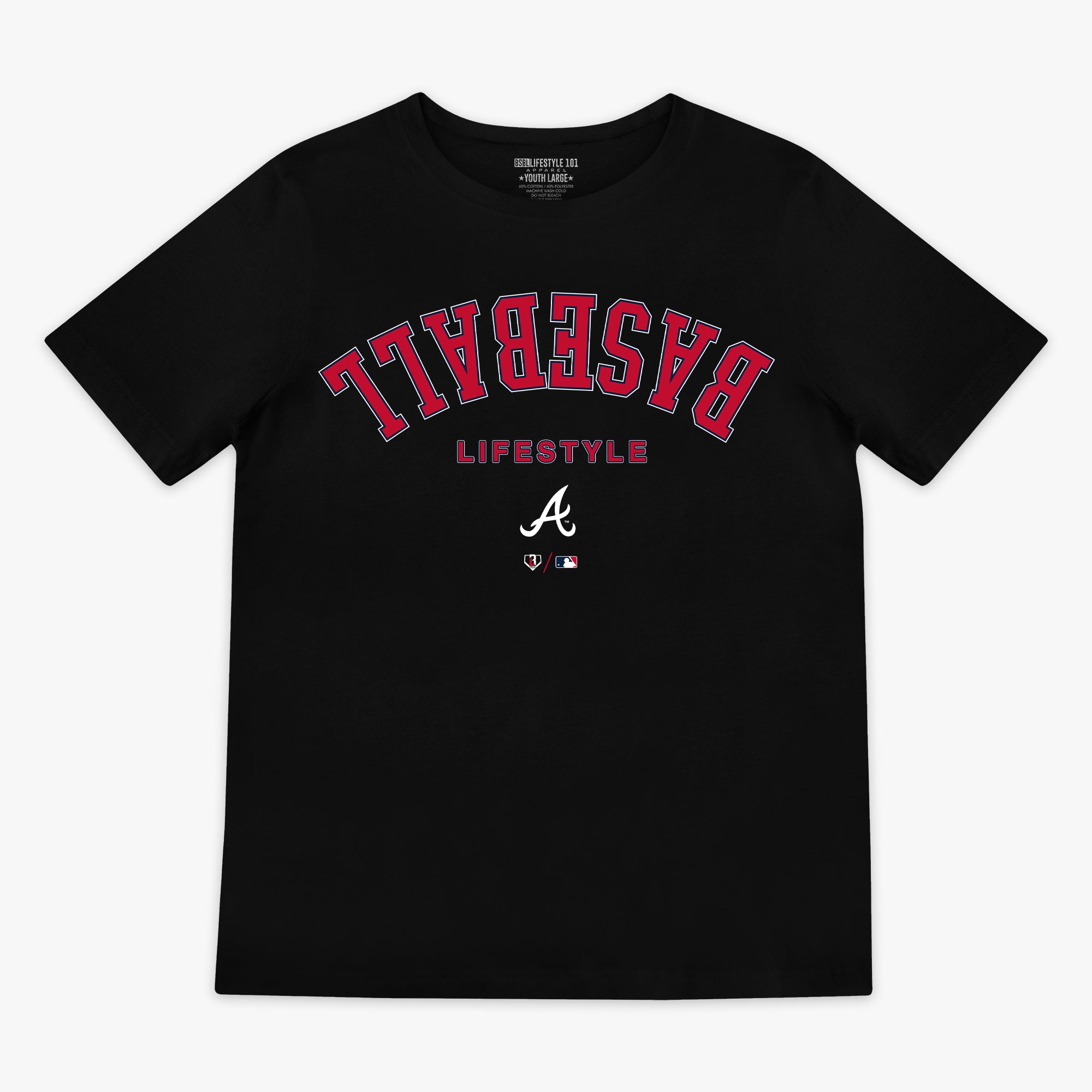 Atlanta Braves Upside Down Youth Tee