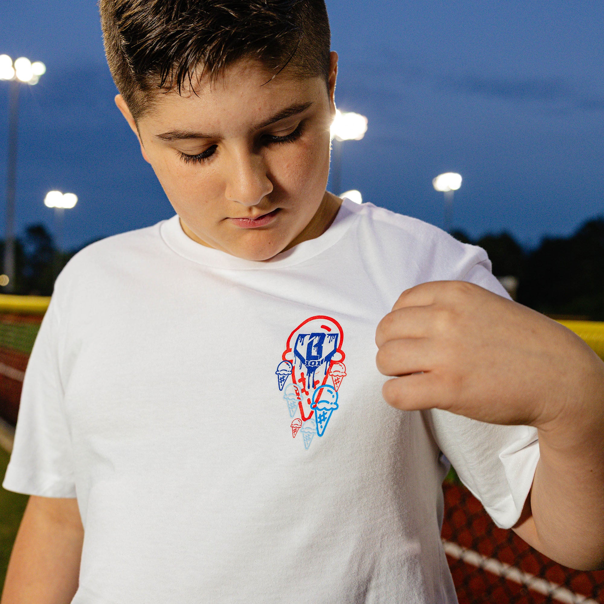 Scoops Ice Cream Youth Tee - USA - Image 4