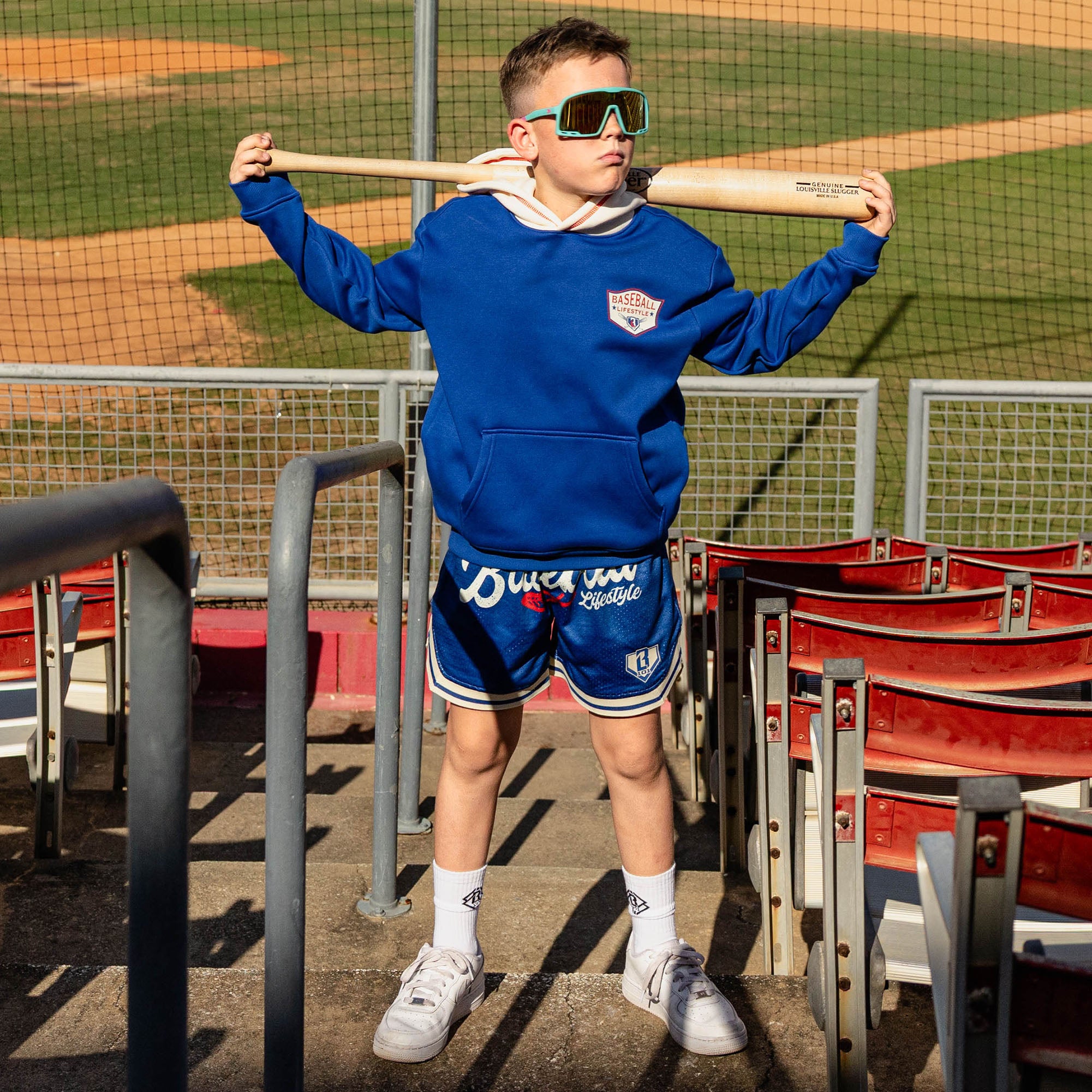 Baseball Champions Youth Hoodie - Navy - Image 5