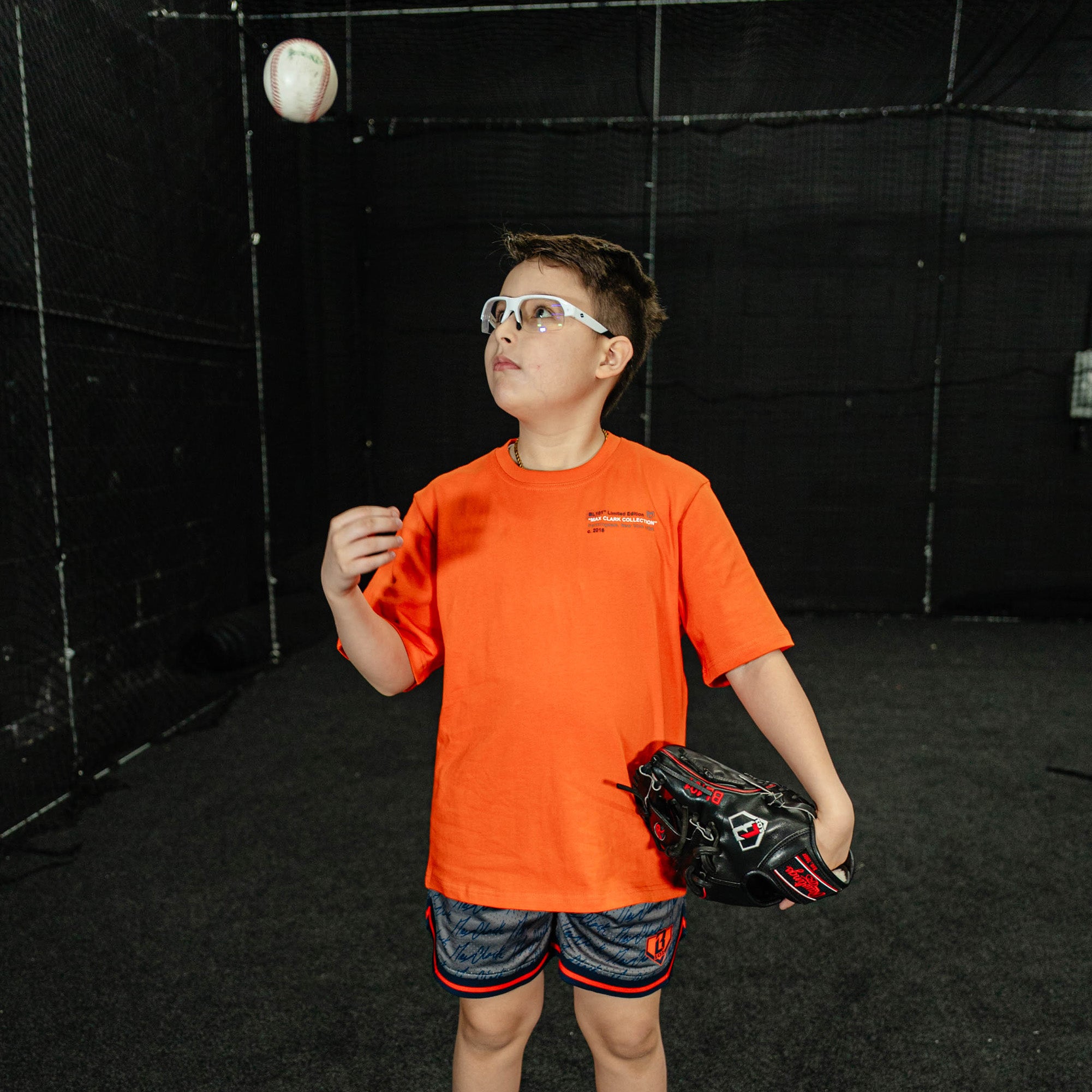 Max Clark Signature Youth Court Shorts - Gray - Image 4
