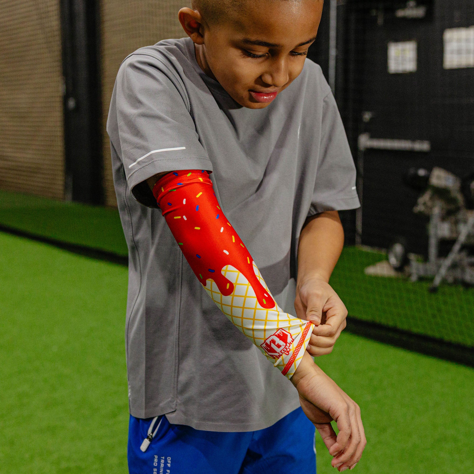 Ice Cream Youth Arm Sleeve - Cherry - Image 3