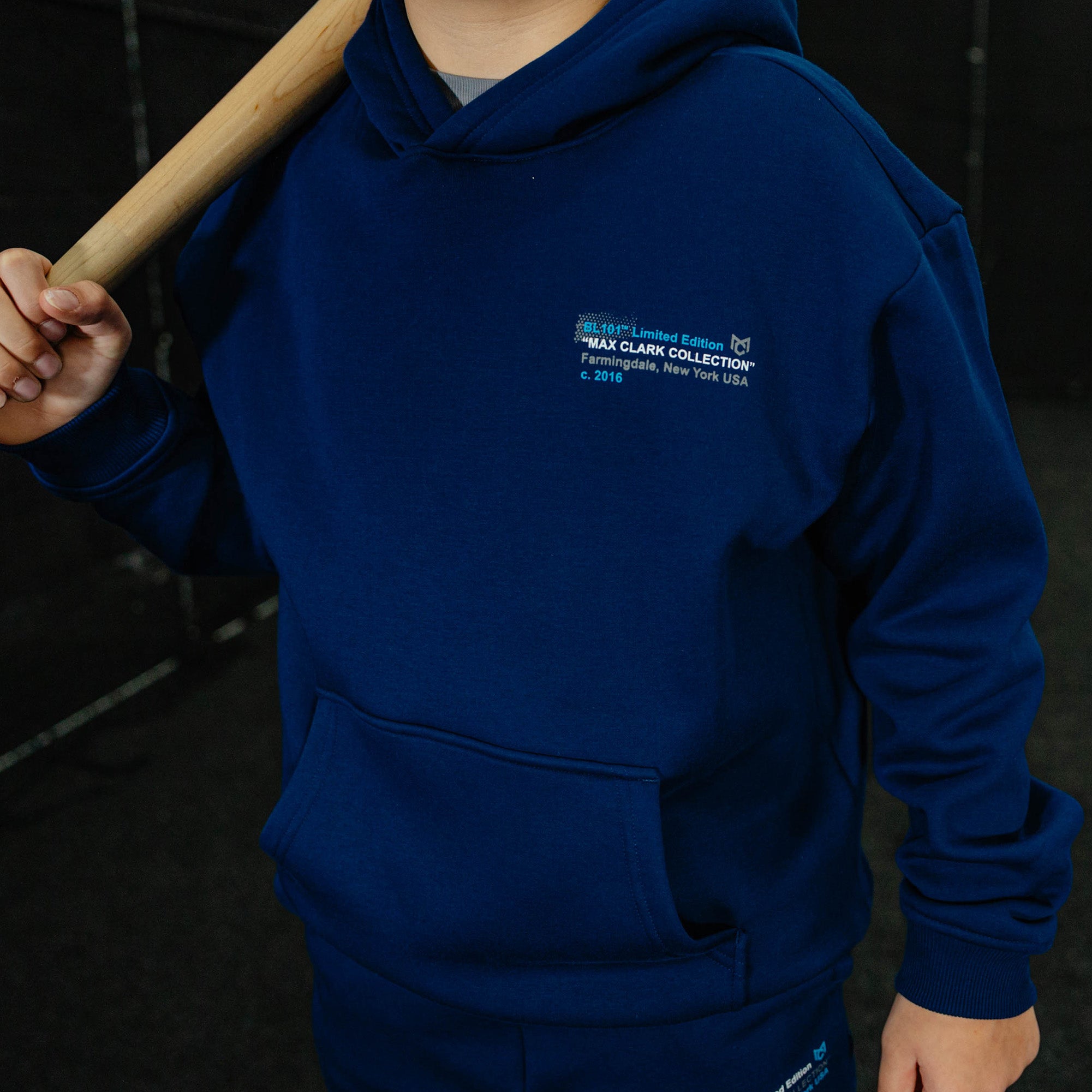 Max Clark Youth Hoodie - Navy - Image 5